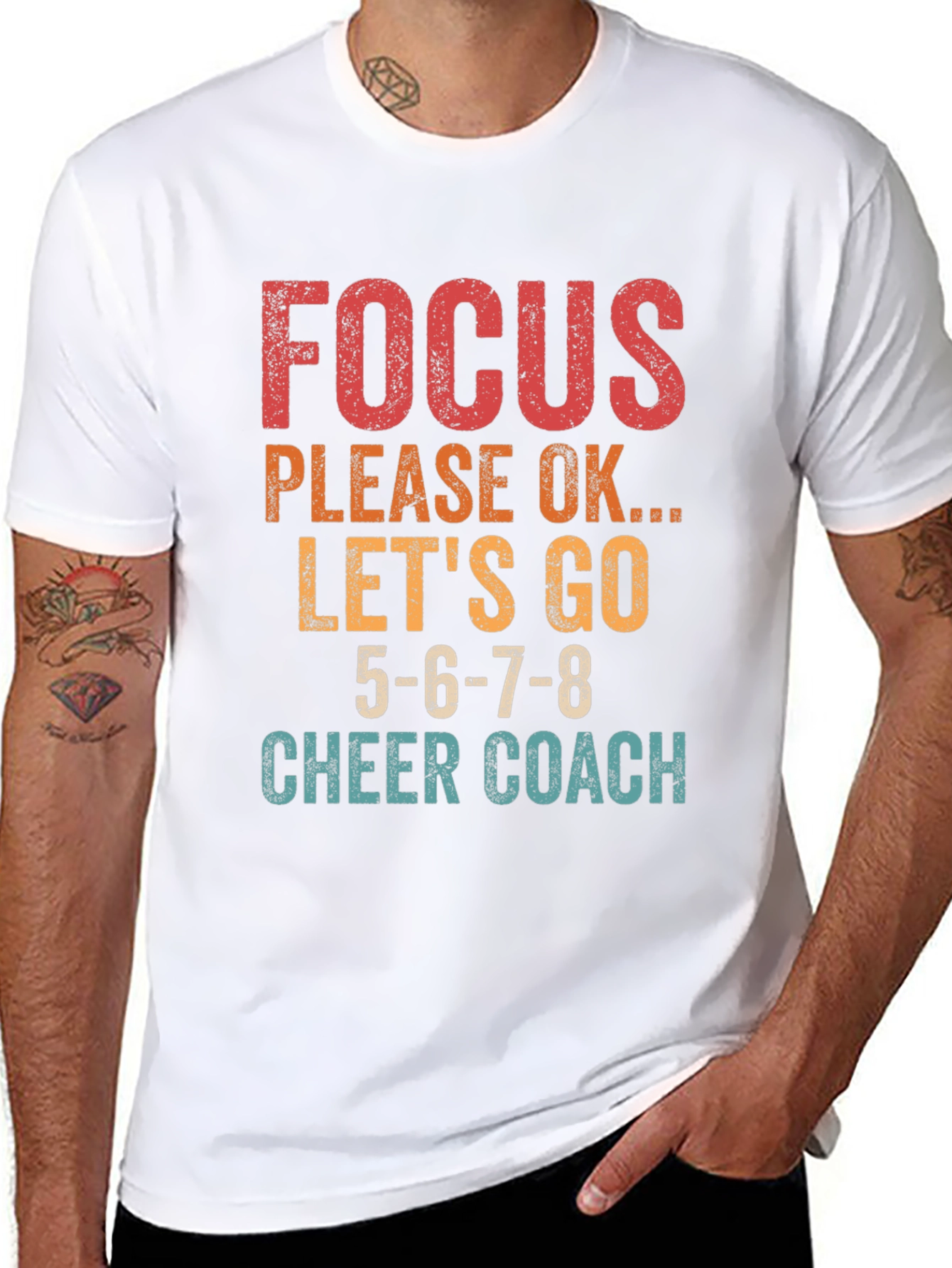 Focus Cheer Coach Graphic T-Shirt