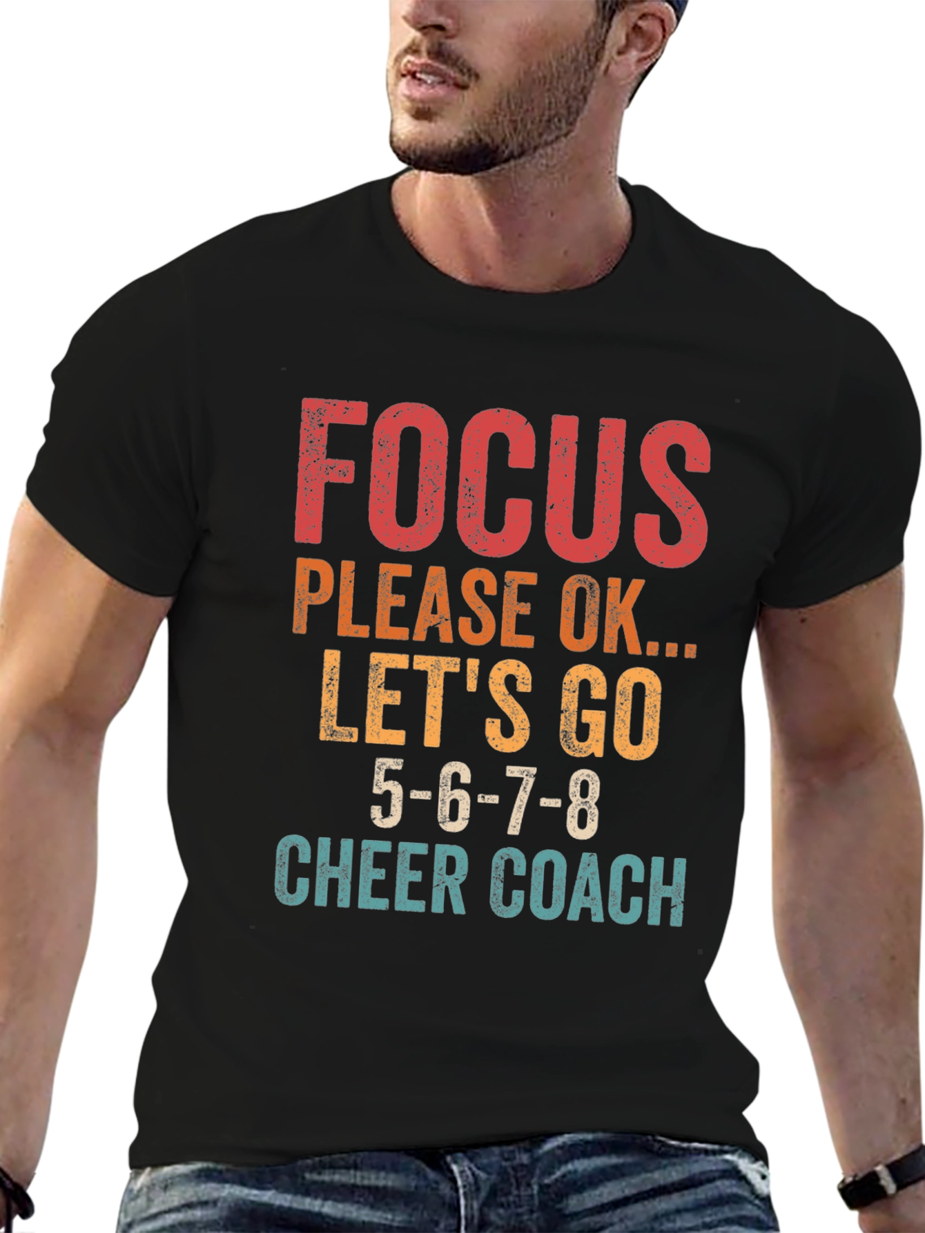 Focus Cheer Coach Graphic T-Shirt
