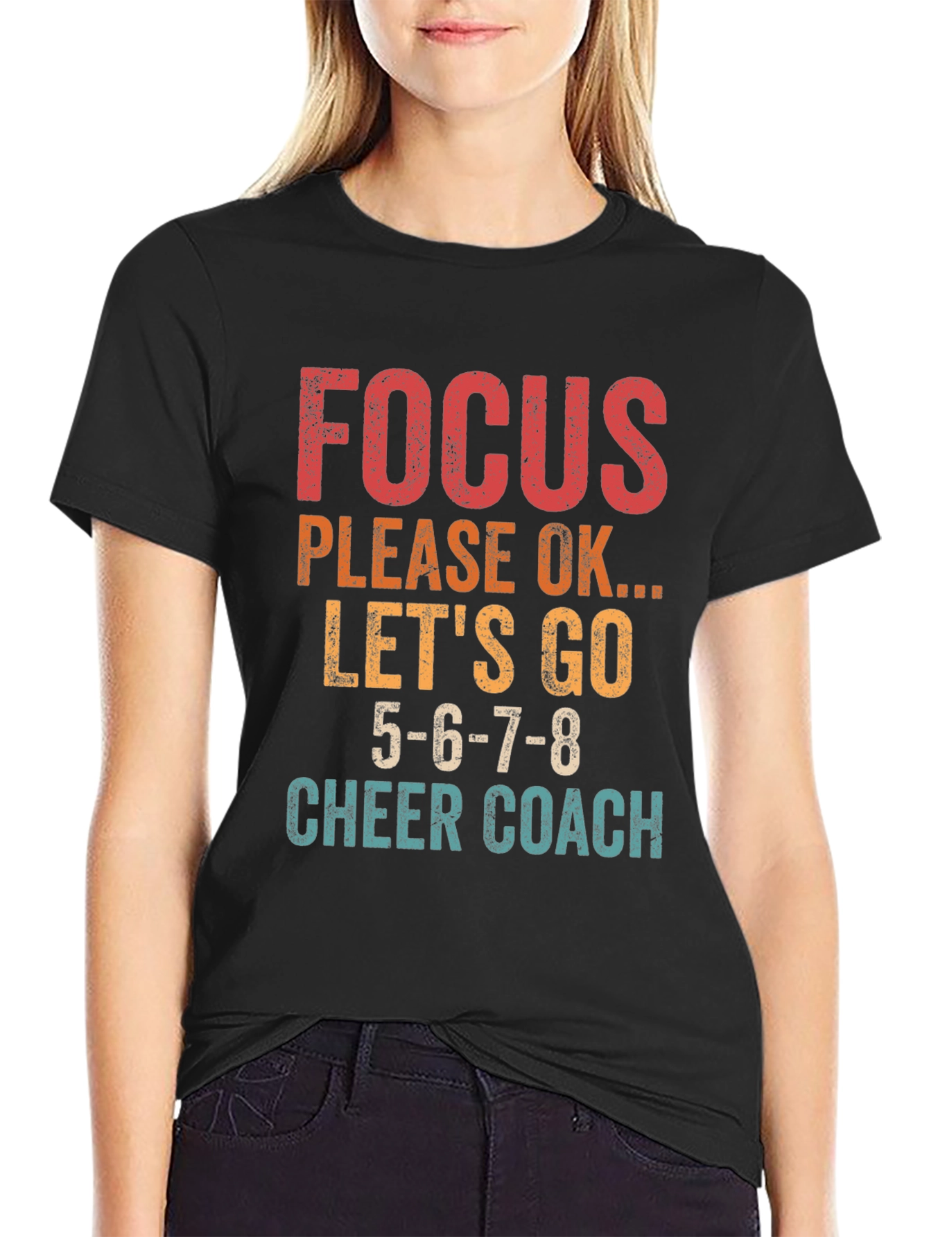 Focus Cheer Coach Graphic T-Shirt