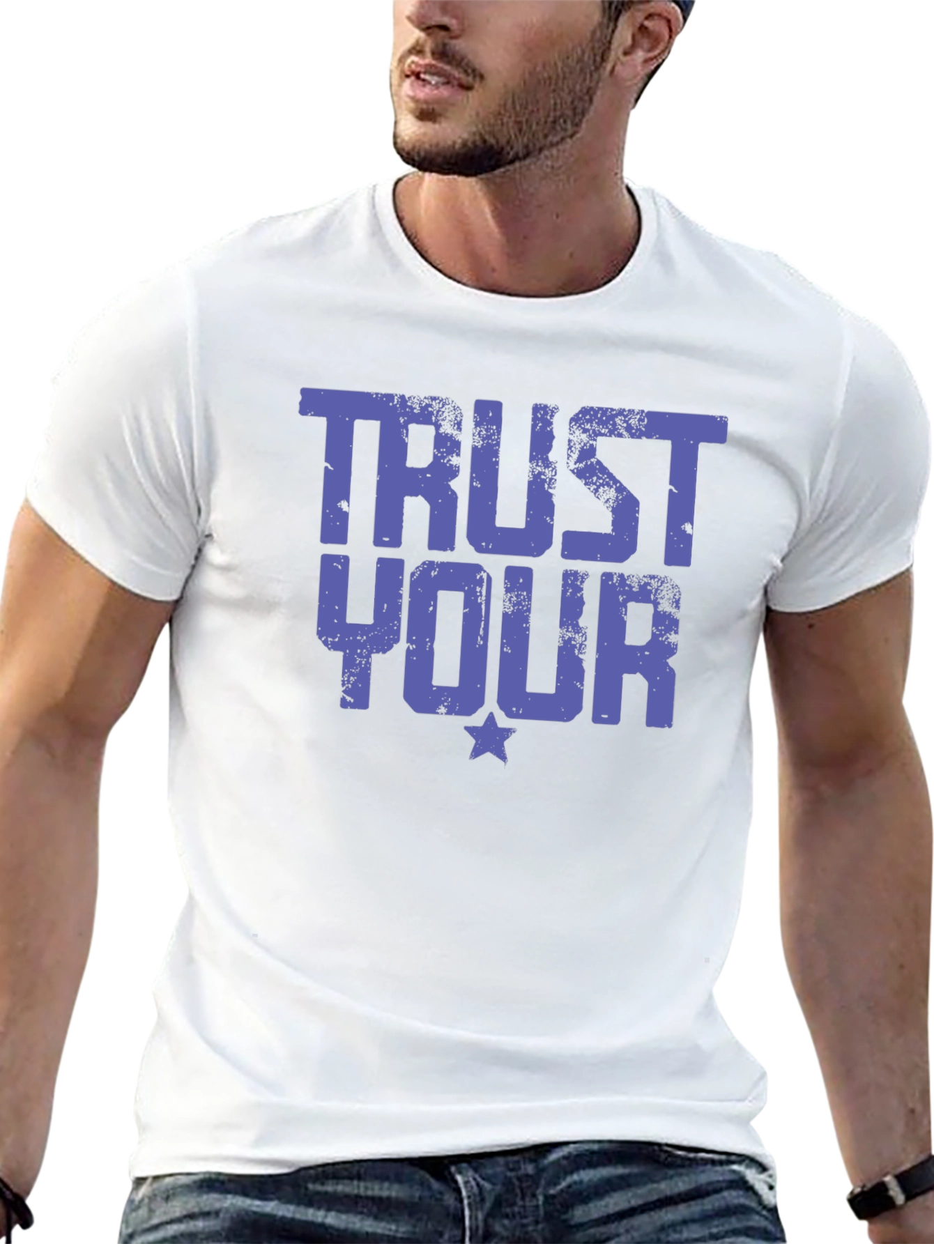 Trust Your Star Graphic Print Tee