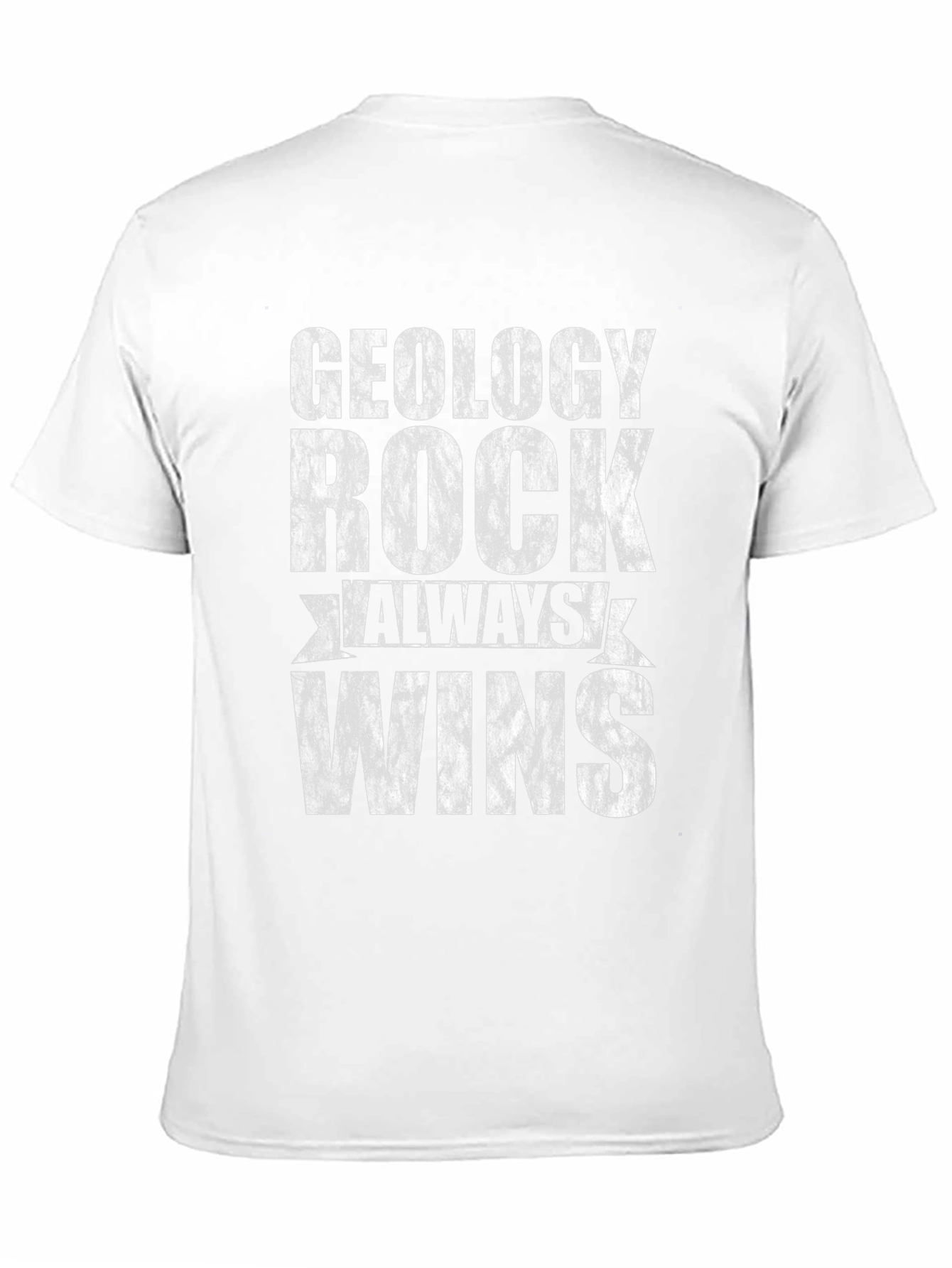 Geology Rock Always Wins Black Graphic Tee
