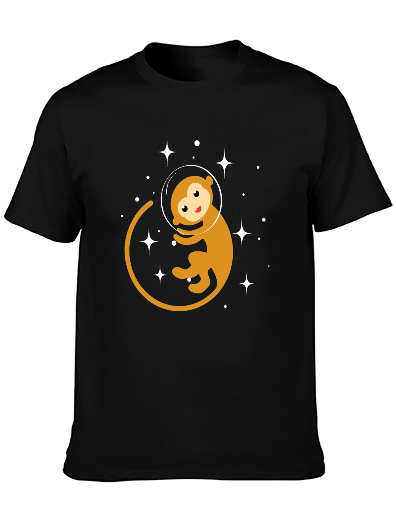 Monkey Astronaut Graphic T-Shirt