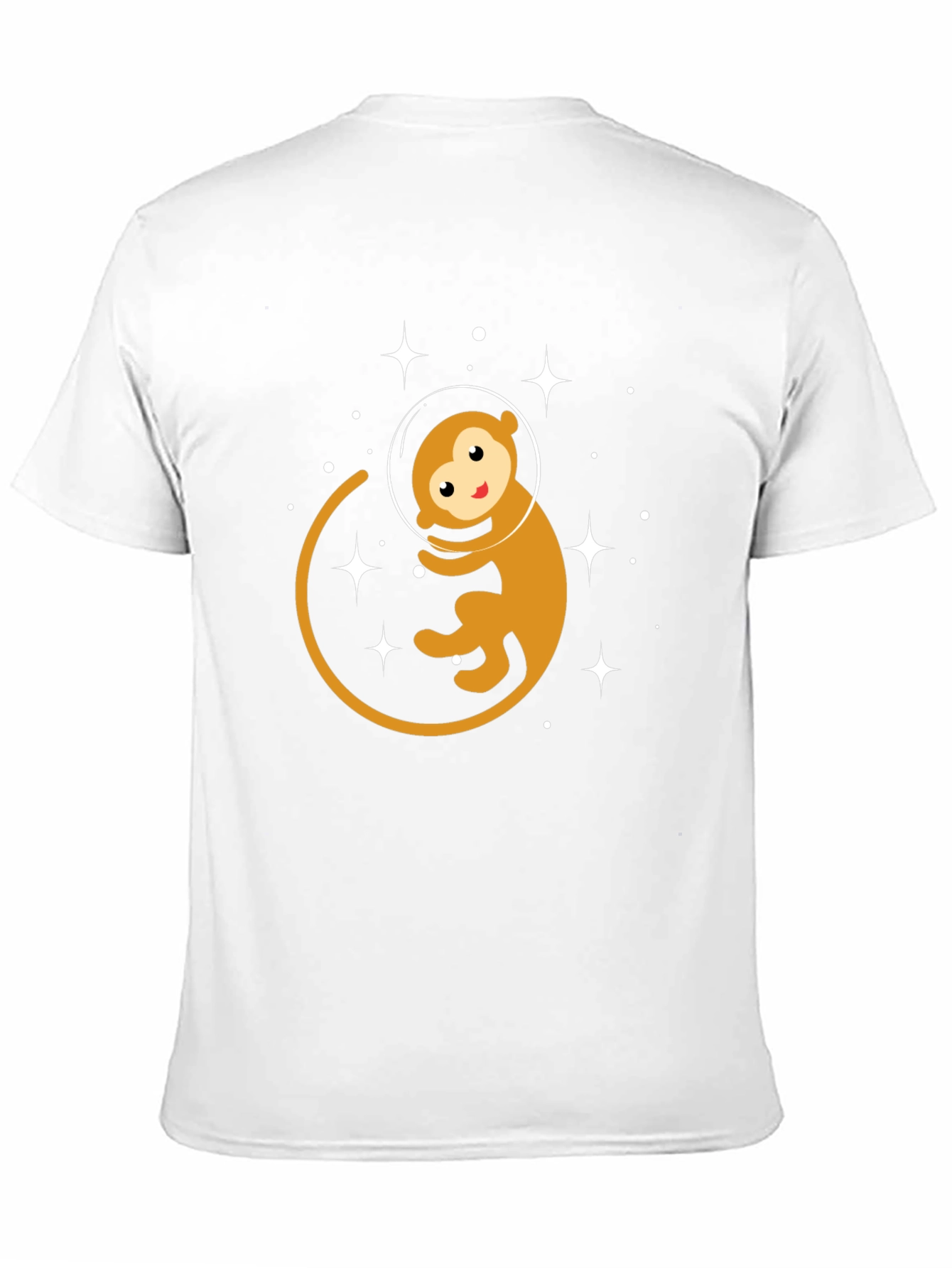 Monkey Astronaut Graphic T-Shirt