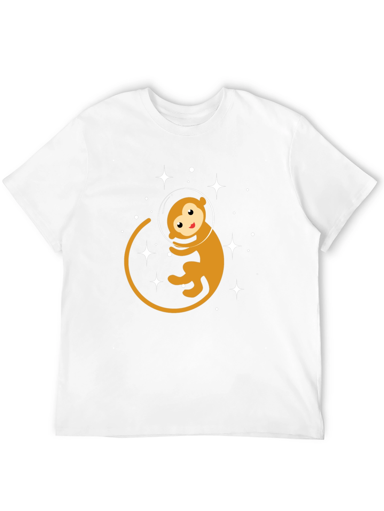 Monkey Astronaut Graphic T-Shirt