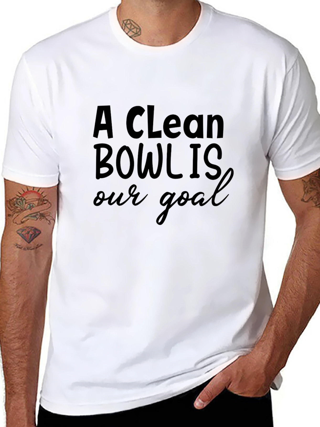 A Clean Bowl Is Our Goal Black T-Shirt
