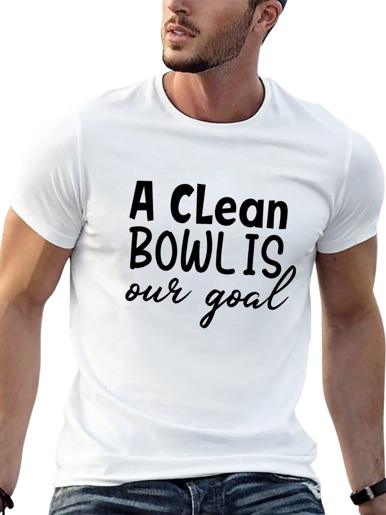 A Clean Bowl Is Our Goal Black T-Shirt