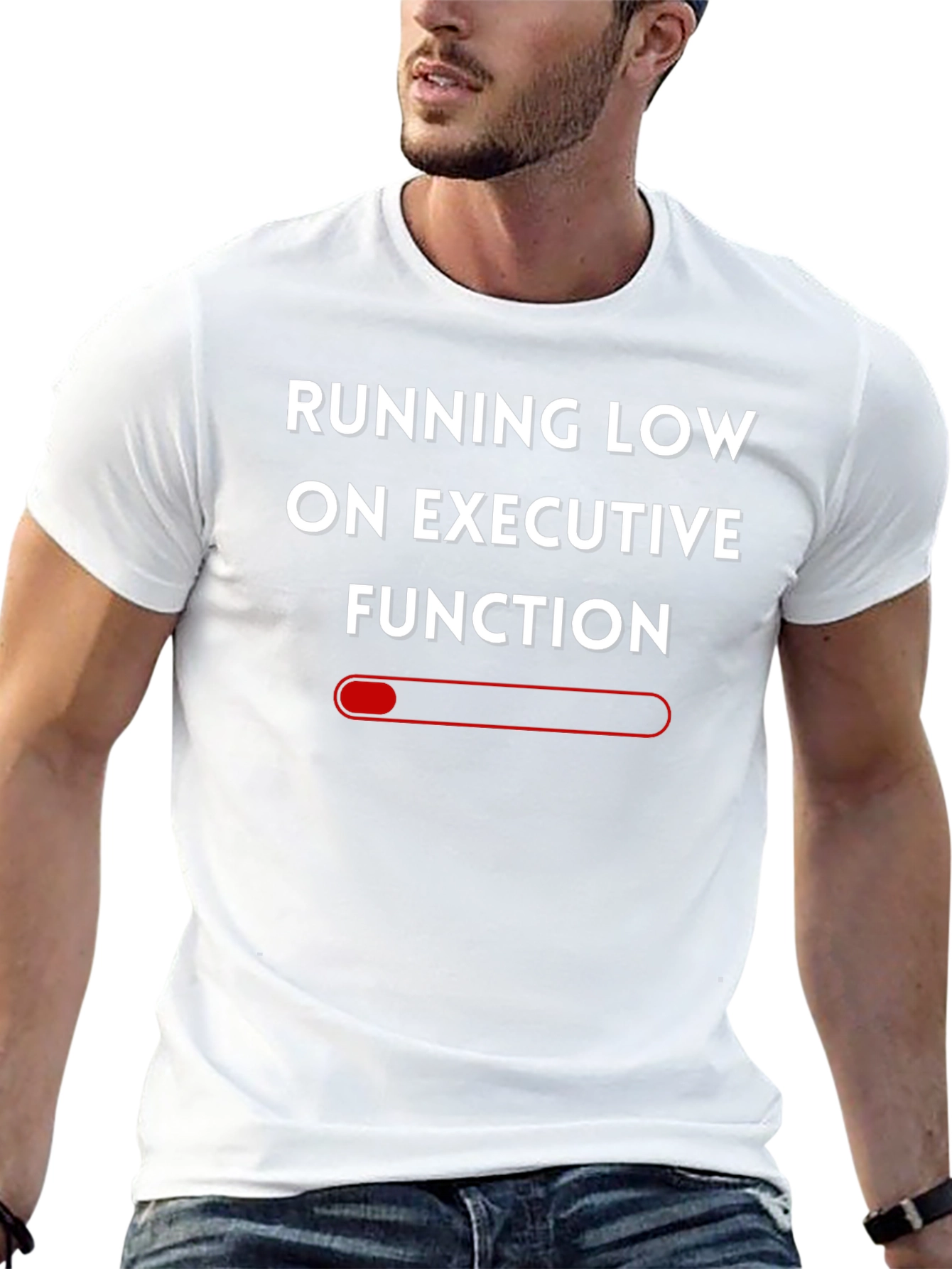 Executive Function T-Shirt - Running Low Funny Tee