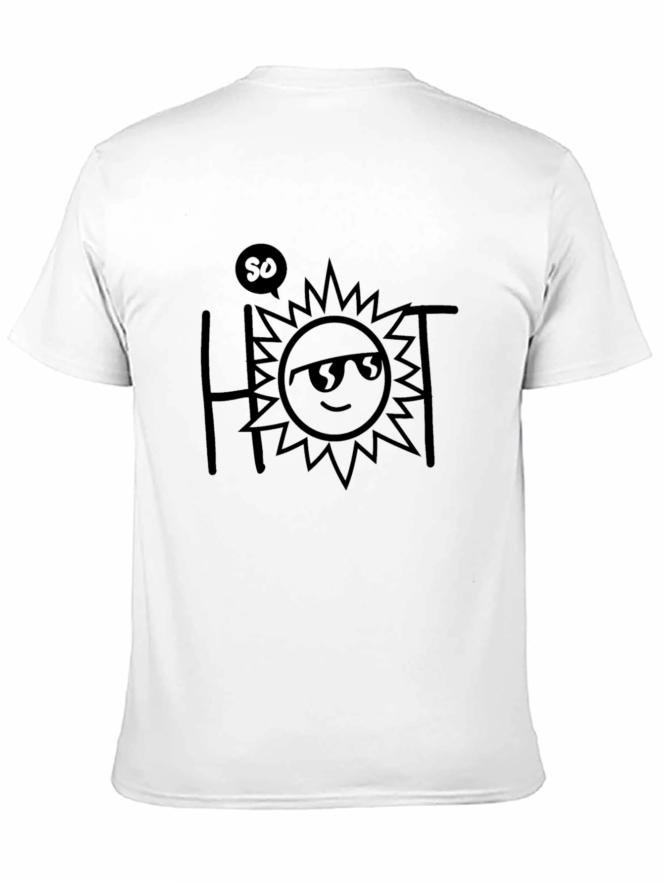 So Hot Sun Graphic Tee - Black T-Shirt