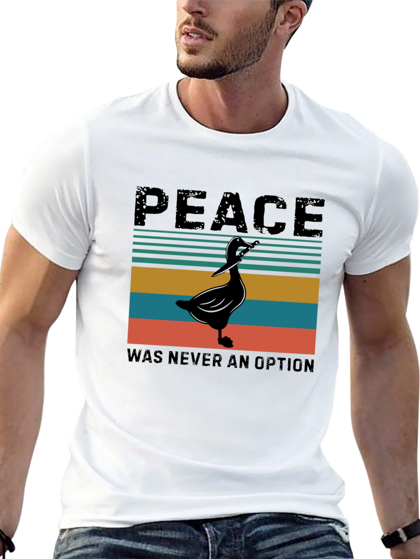 Peace Was Never An Option Goose T-Shirt