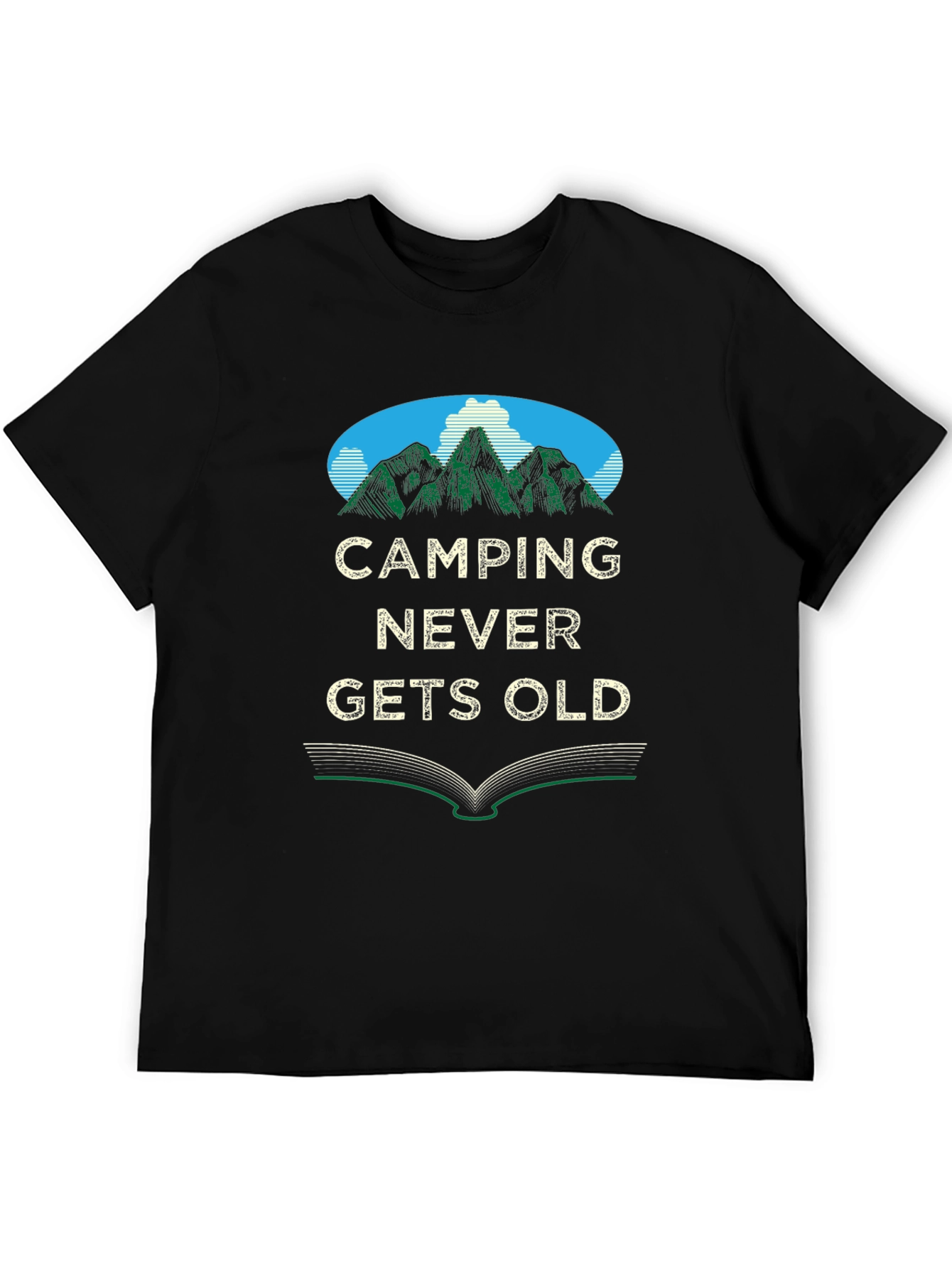 Camping Never Gets Old Graphic Tee