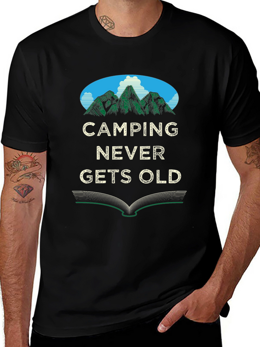 Camping Never Gets Old Graphic Tee