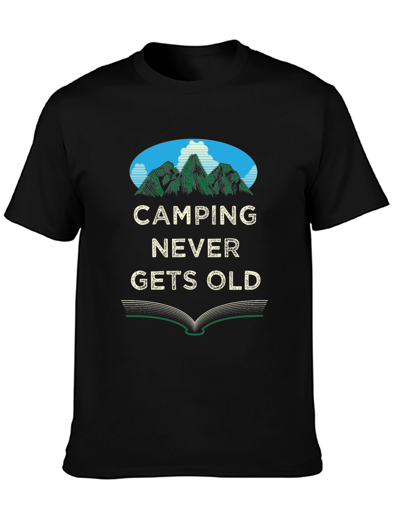 Camping Never Gets Old Graphic Tee