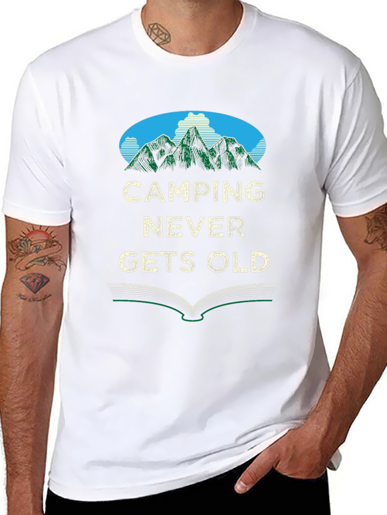 Camping Never Gets Old Graphic Tee