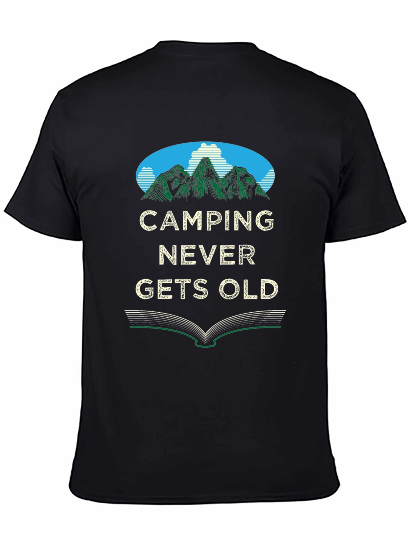 Camping Never Gets Old Graphic Tee