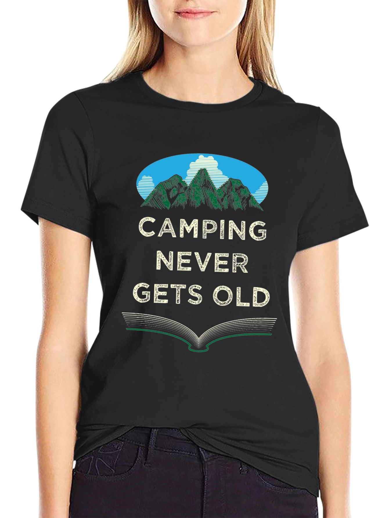 Camping Never Gets Old Graphic Tee