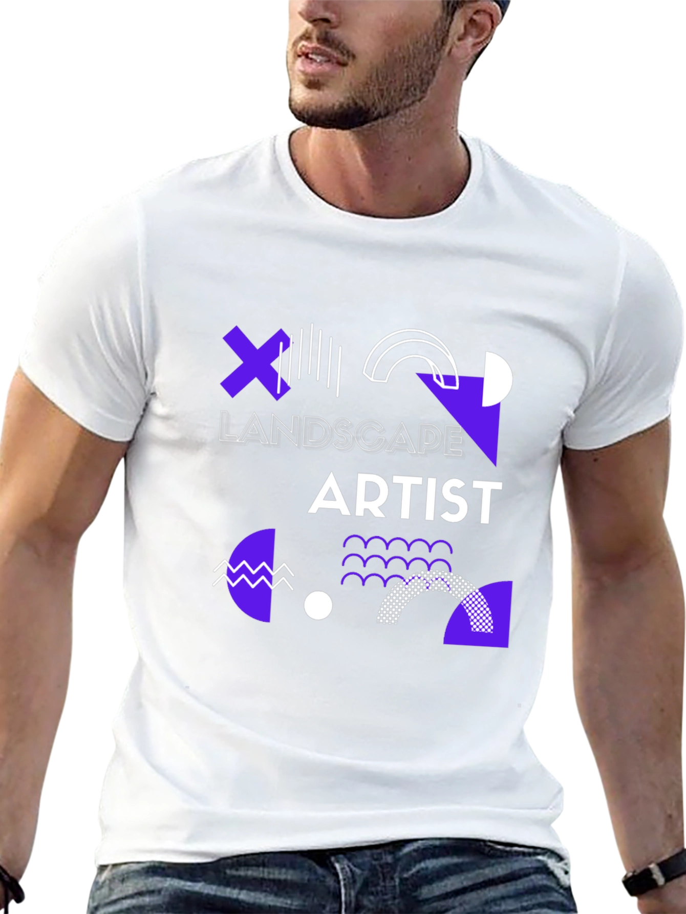 Landscape Artist Graphic Tee - Modern Design