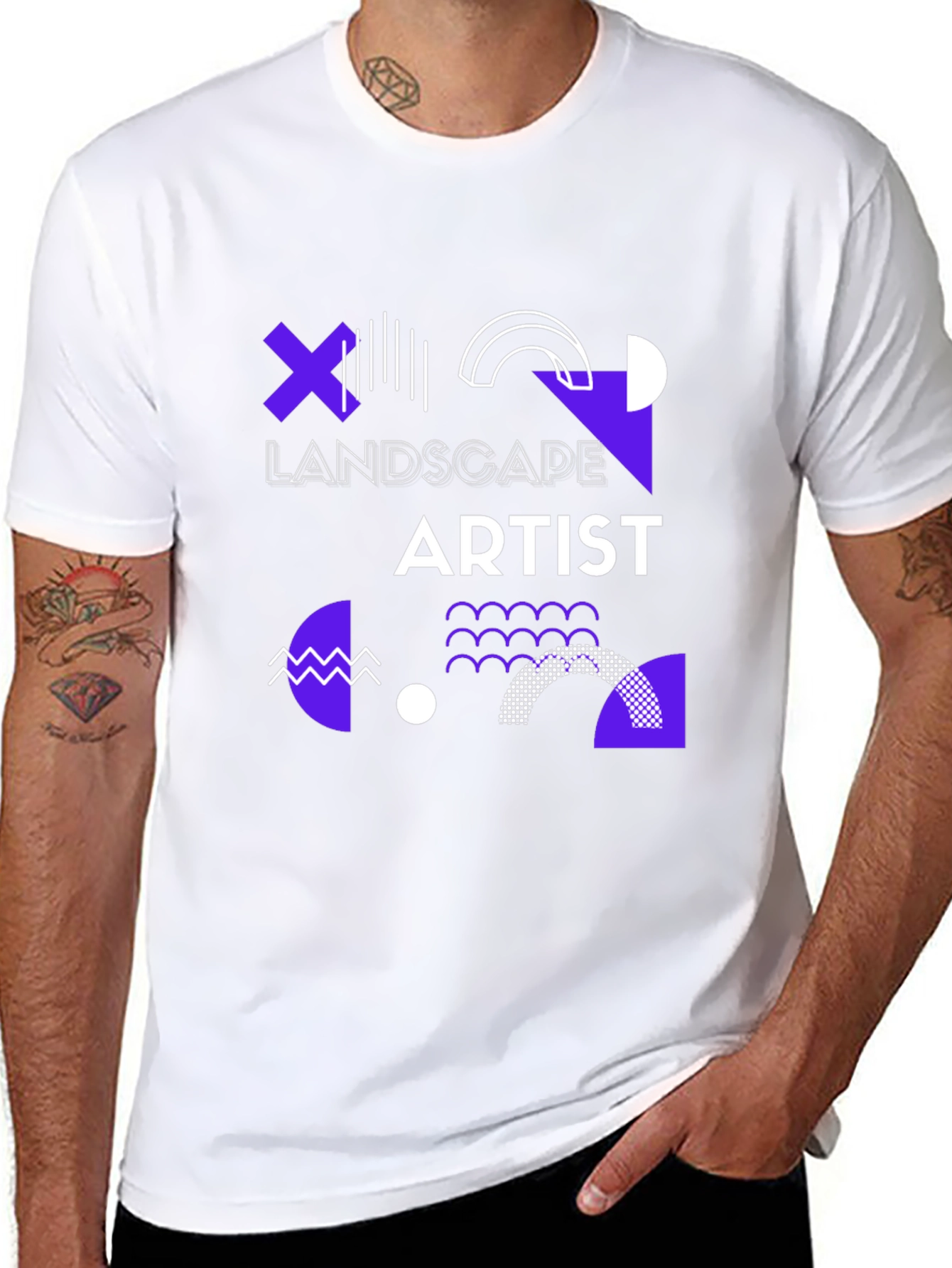Landscape Artist Graphic Tee - Modern Design