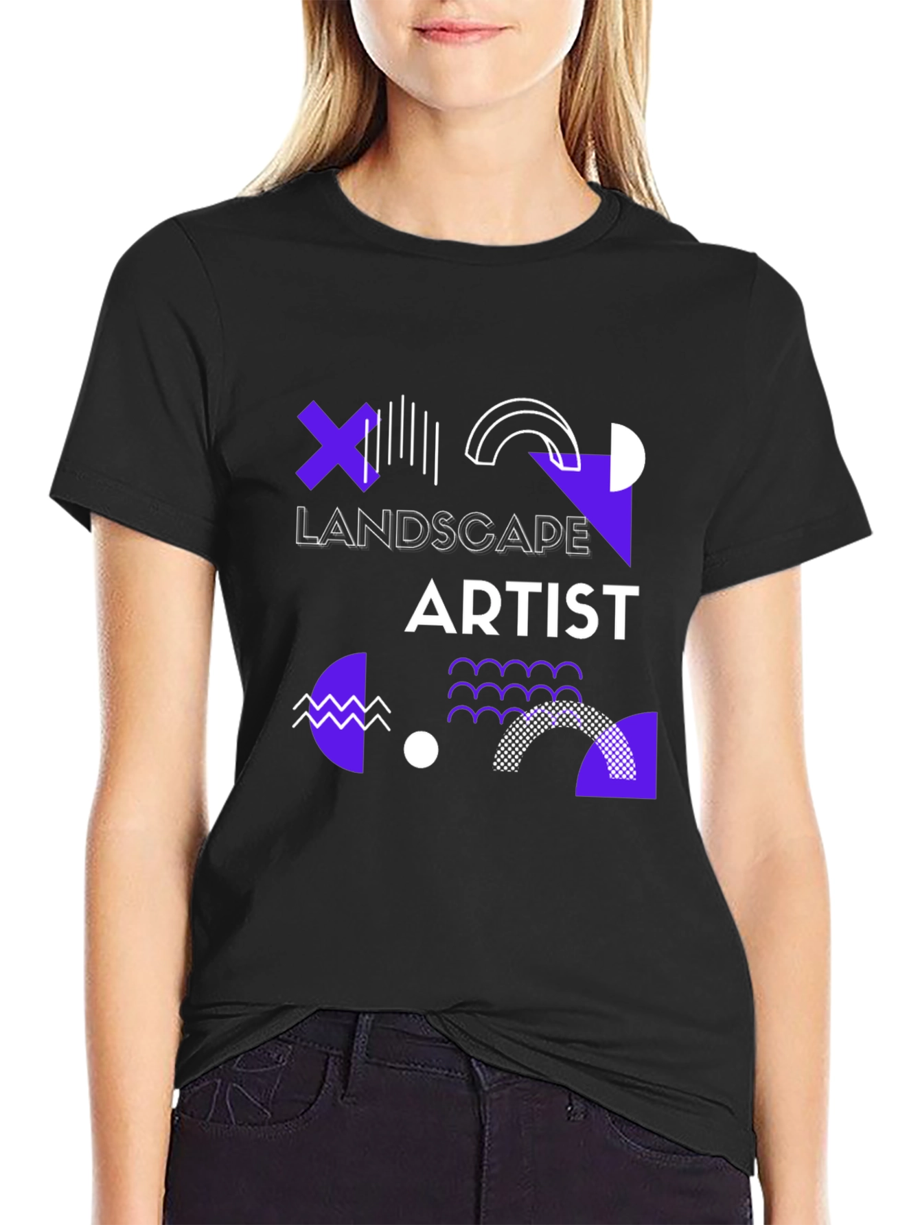 Landscape Artist Graphic Tee - Modern Design