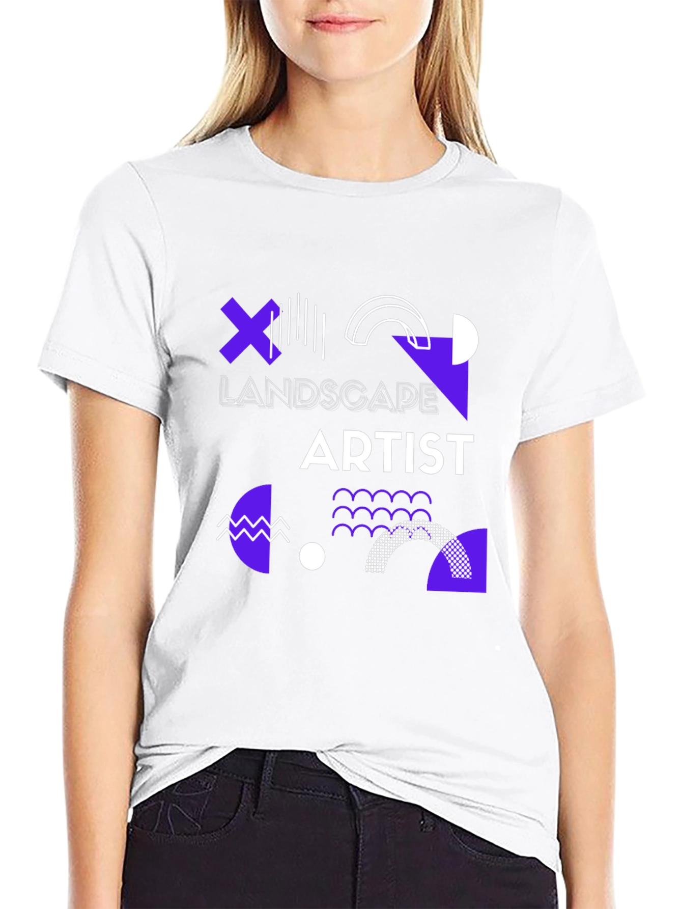 Landscape Artist Graphic Tee - Modern Design