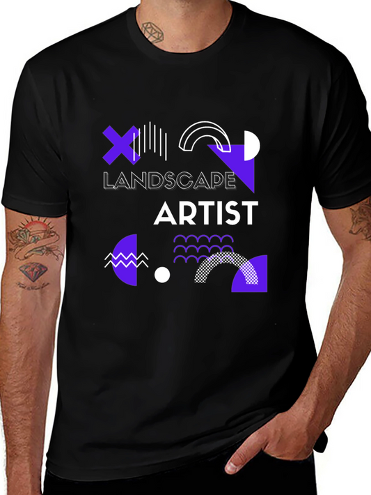 Landscape Artist Graphic Tee - Modern Design