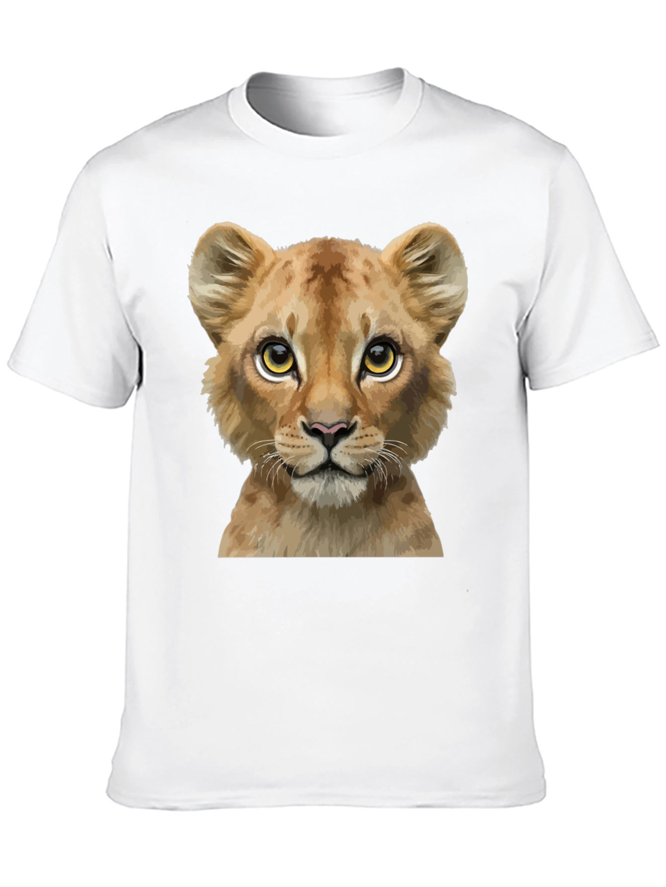 Lion Cub Graphic Tee - Black Cotton Blend