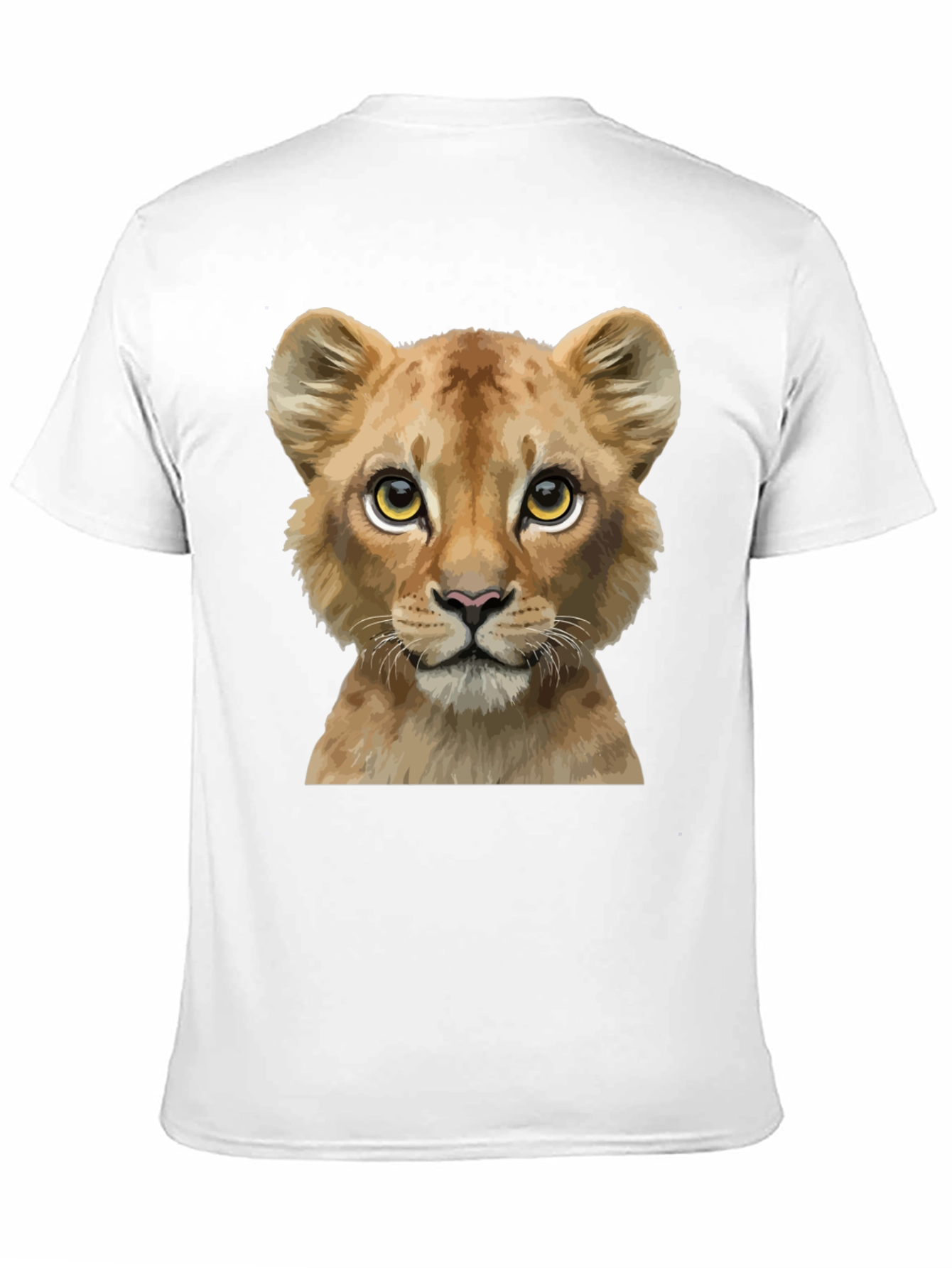 Lion Cub Graphic Tee - Black Cotton Blend