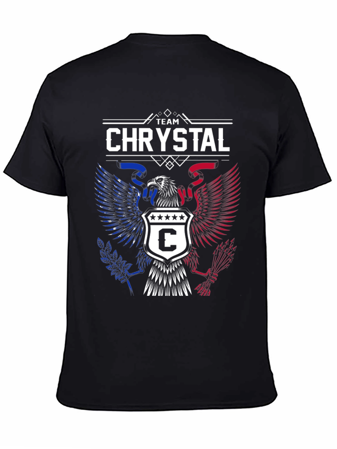 Team Chrystal Graphic Tee - Patriotic Eagle Design