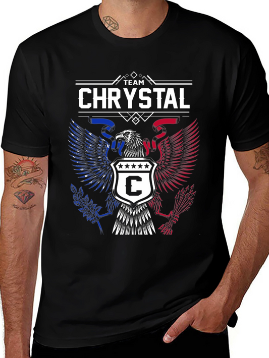 Team Chrystal Graphic Tee - Patriotic Eagle Design