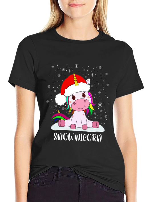 Snow-nicorn Christmas T-Shirt