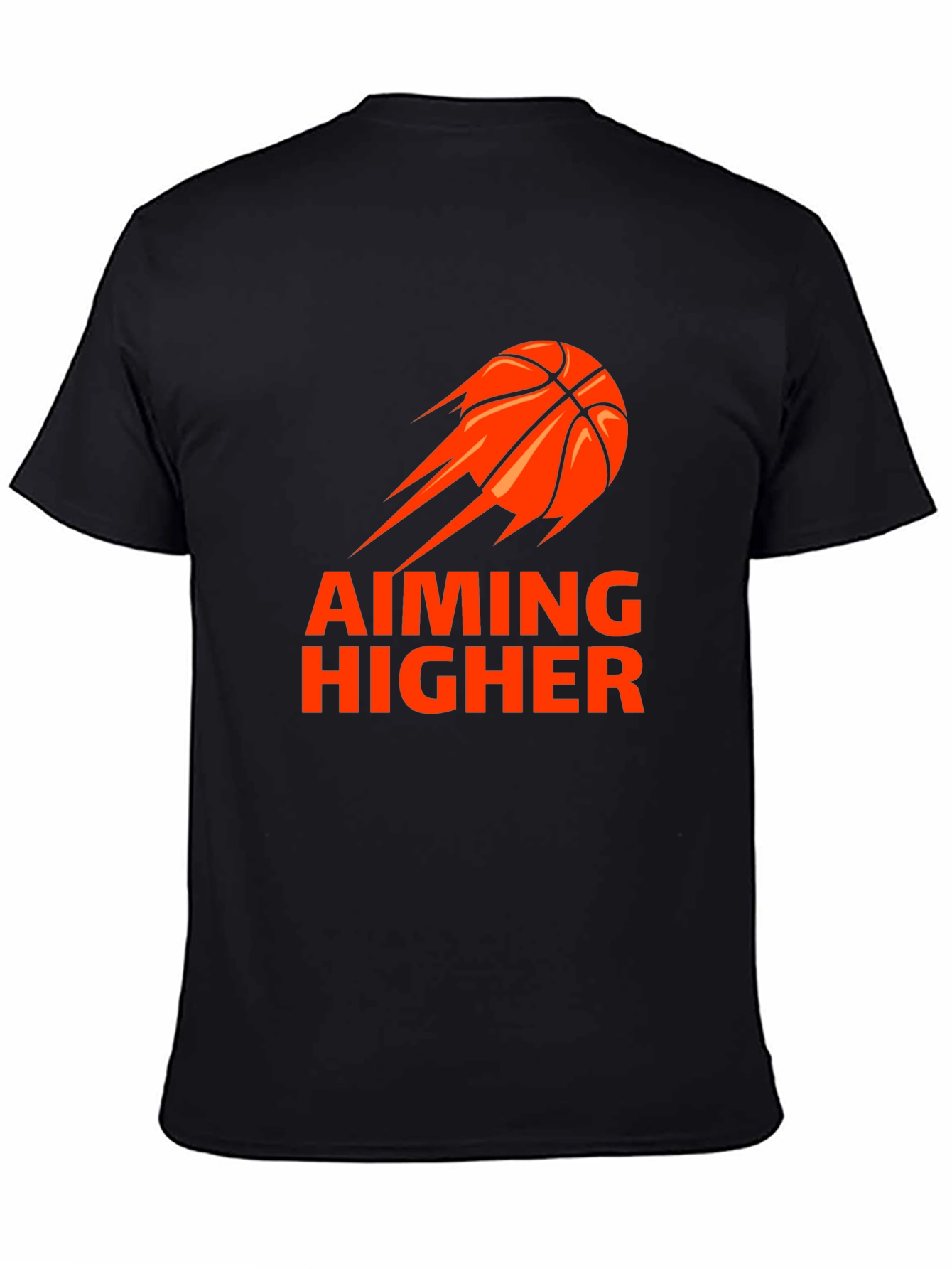 Aiming Higher Basketball Graphic Tee - Black