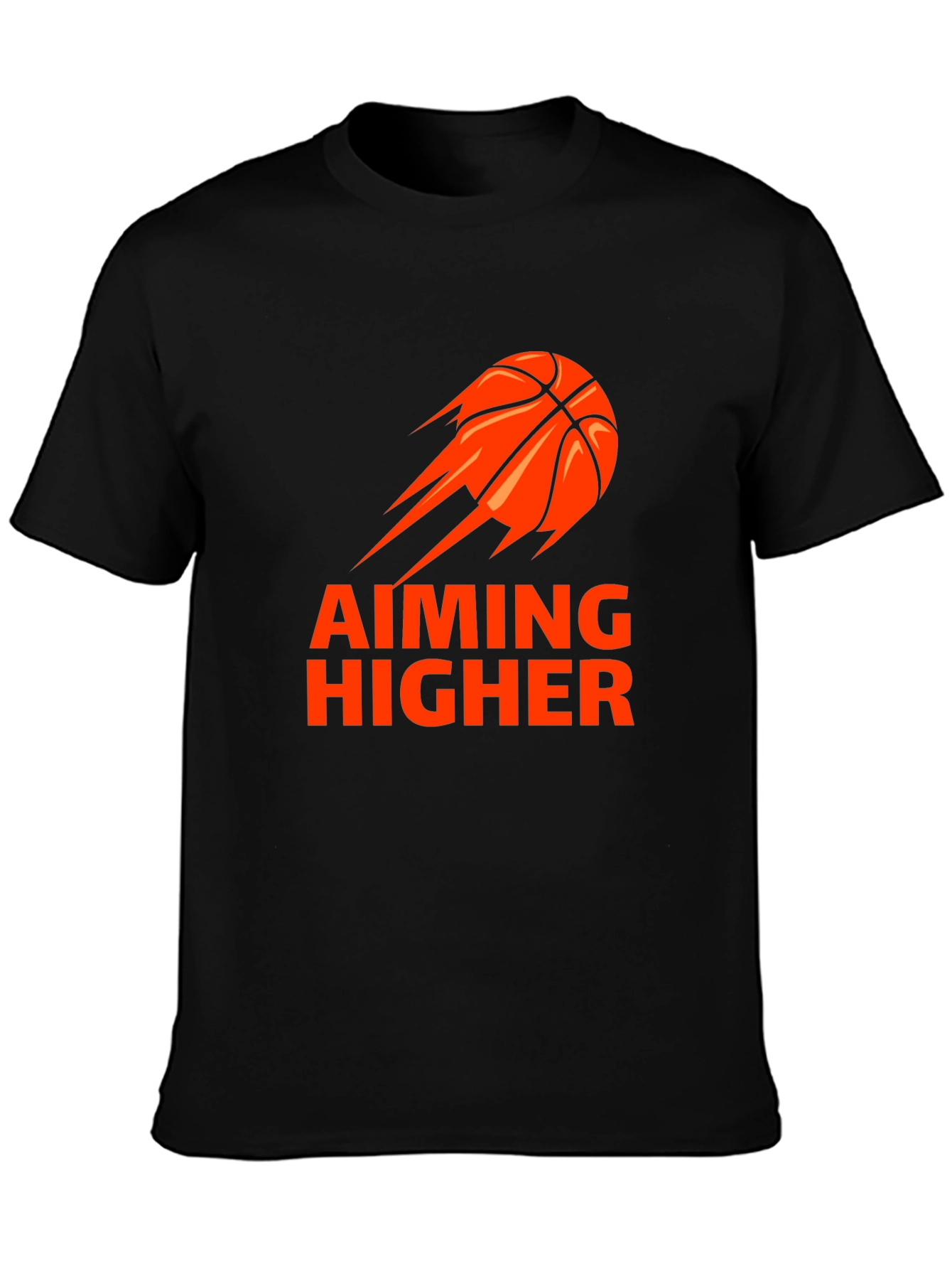 Aiming Higher Basketball Graphic Tee - Black