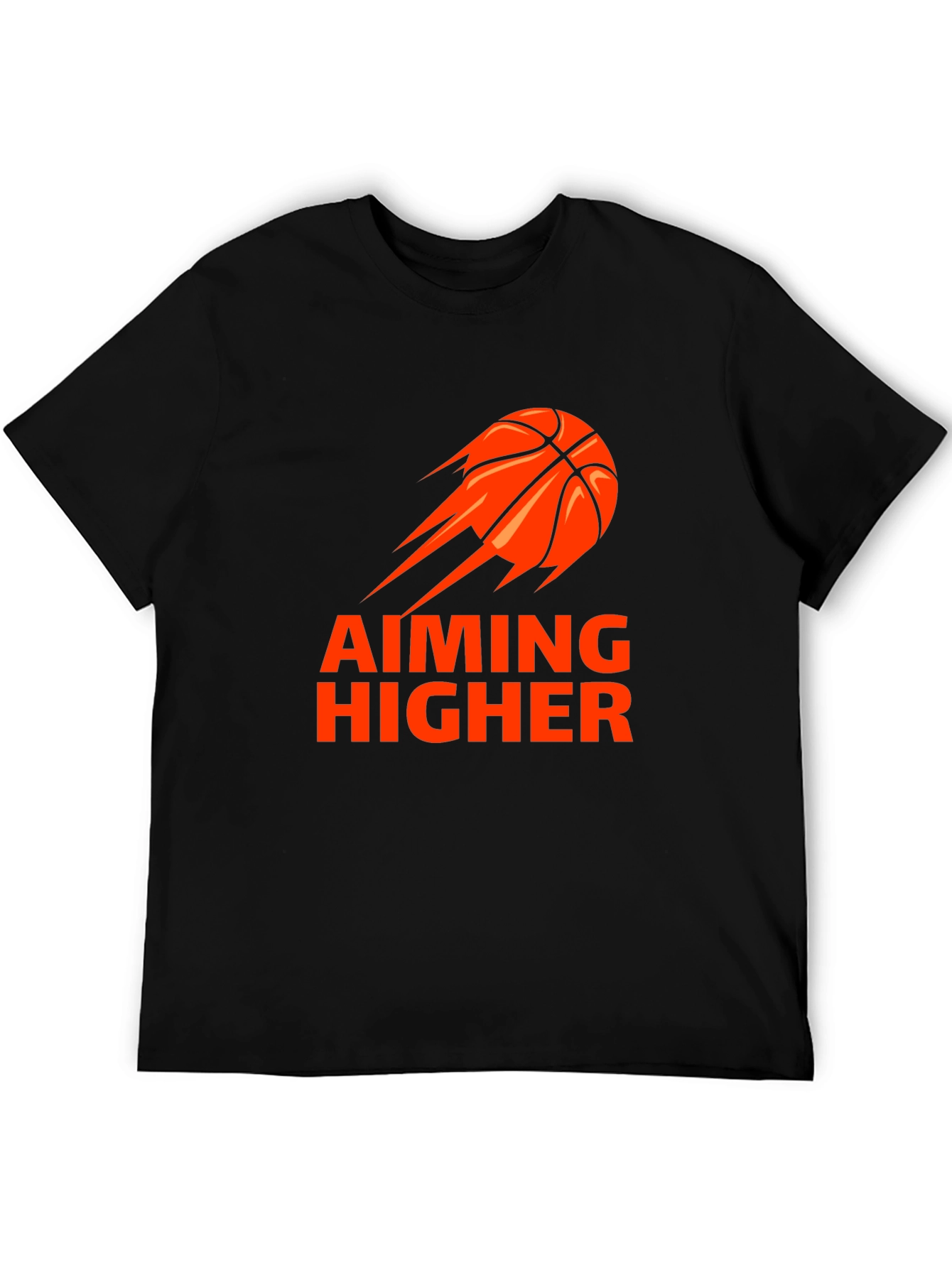 Aiming Higher Basketball Graphic Tee - Black