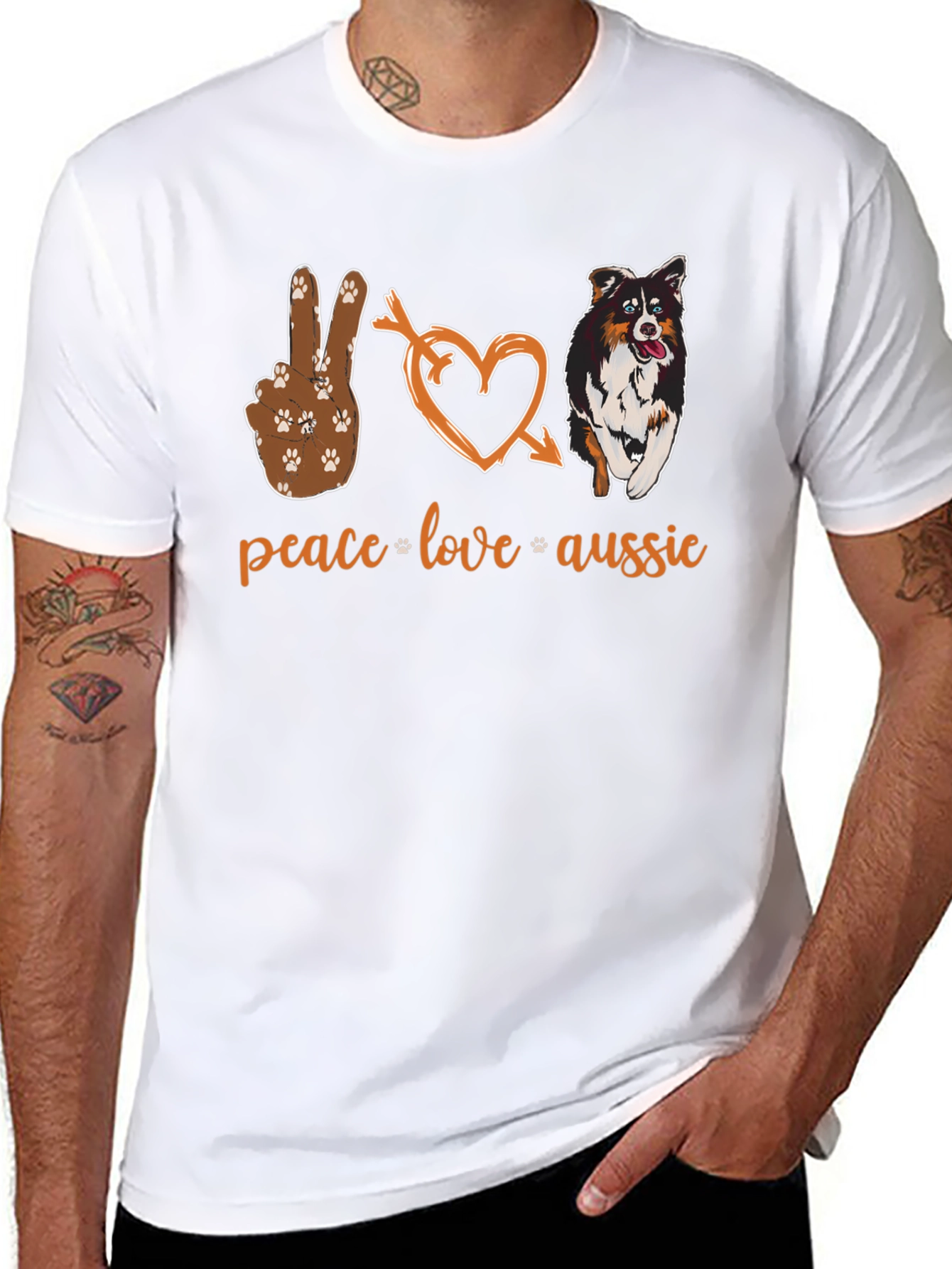 Peace Love Aussie T-Shirt