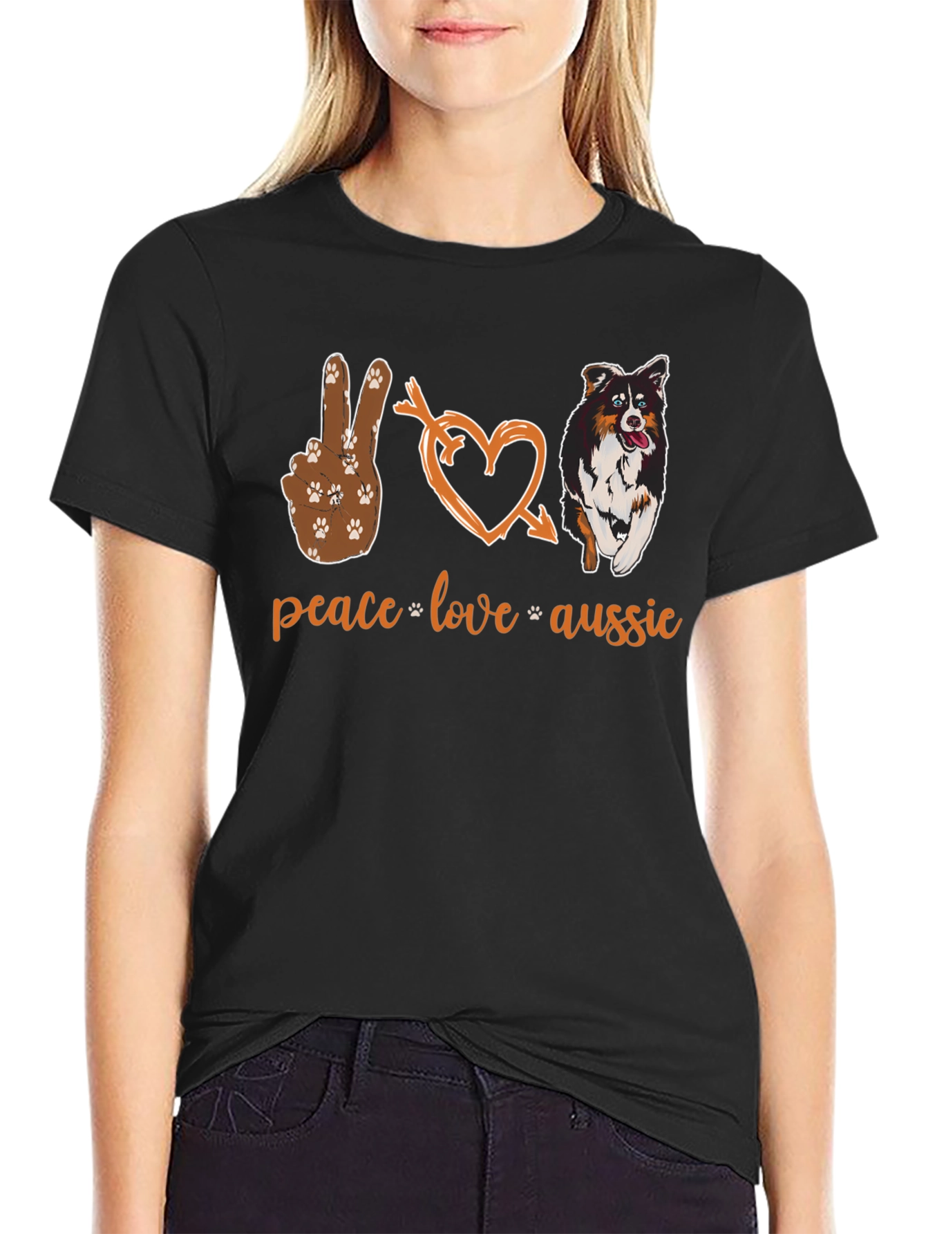 Peace Love Aussie T-Shirt