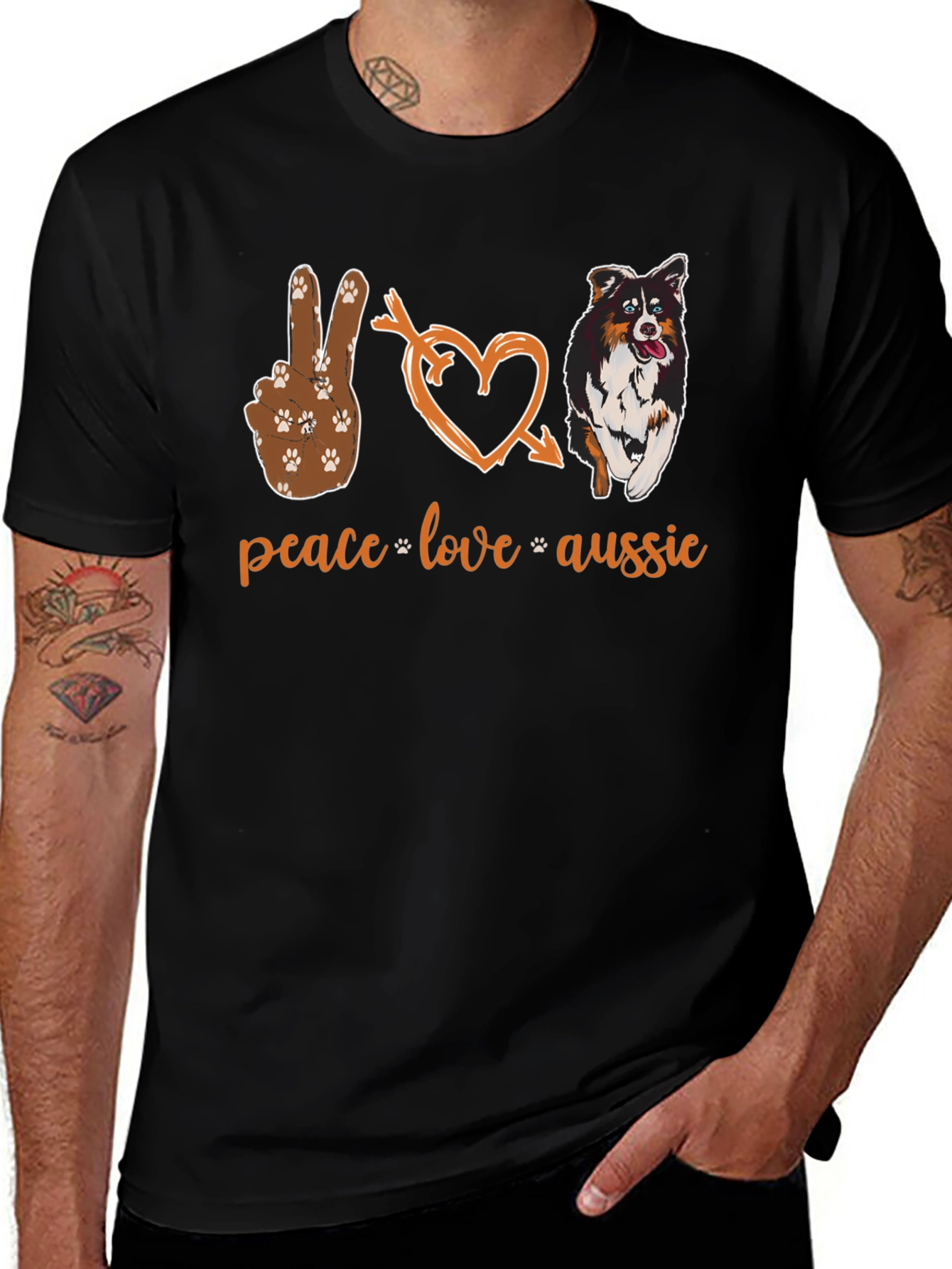 Peace Love Aussie T-Shirt