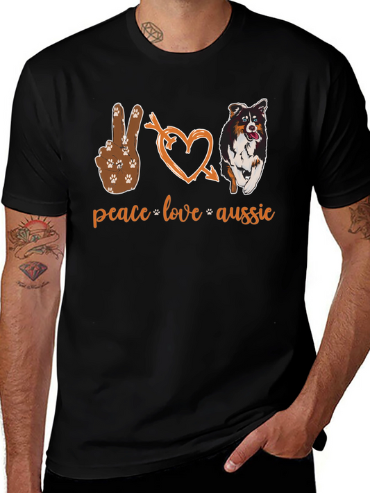 Peace Love Aussie T-Shirt