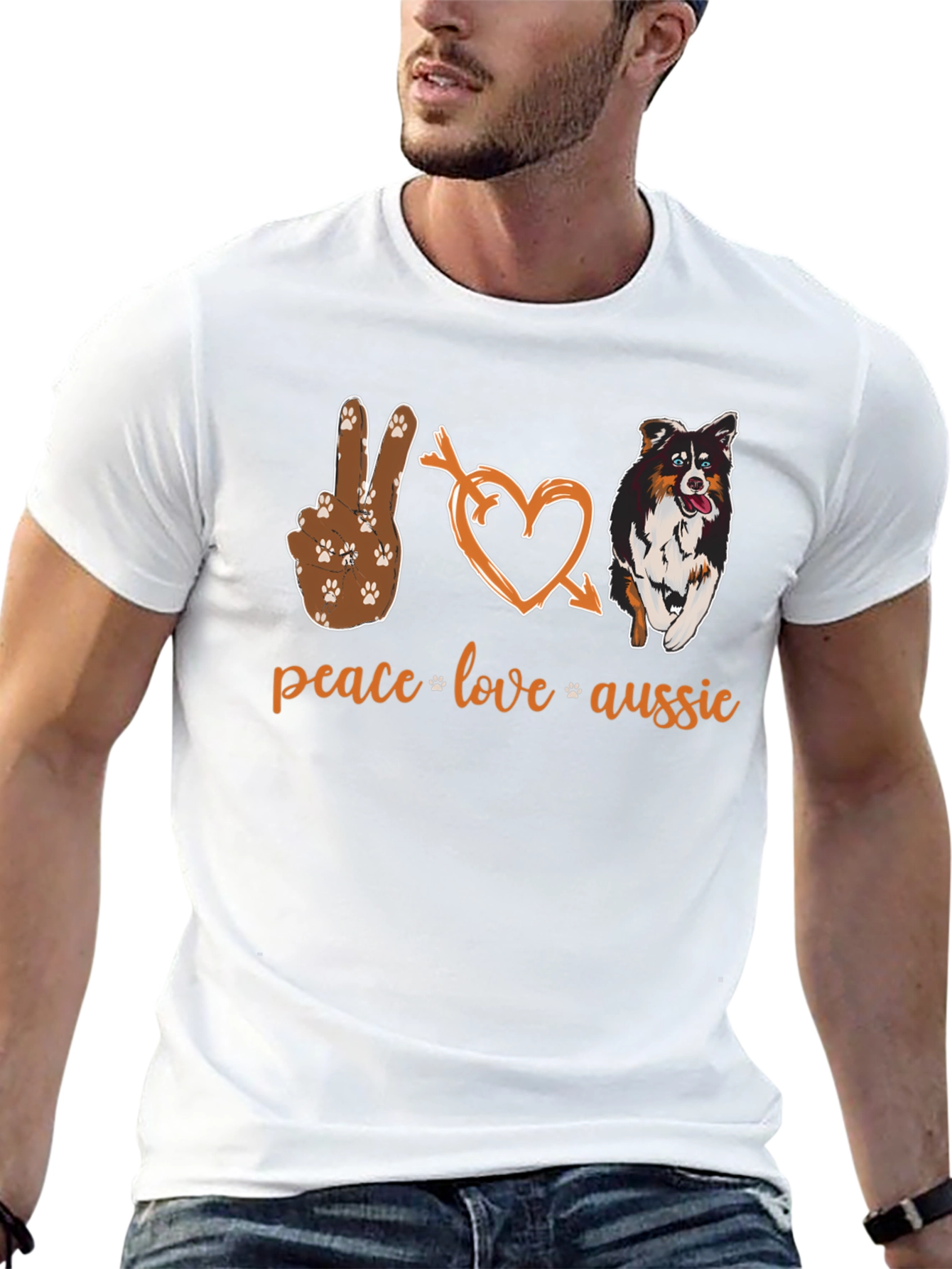 Peace Love Aussie T-Shirt