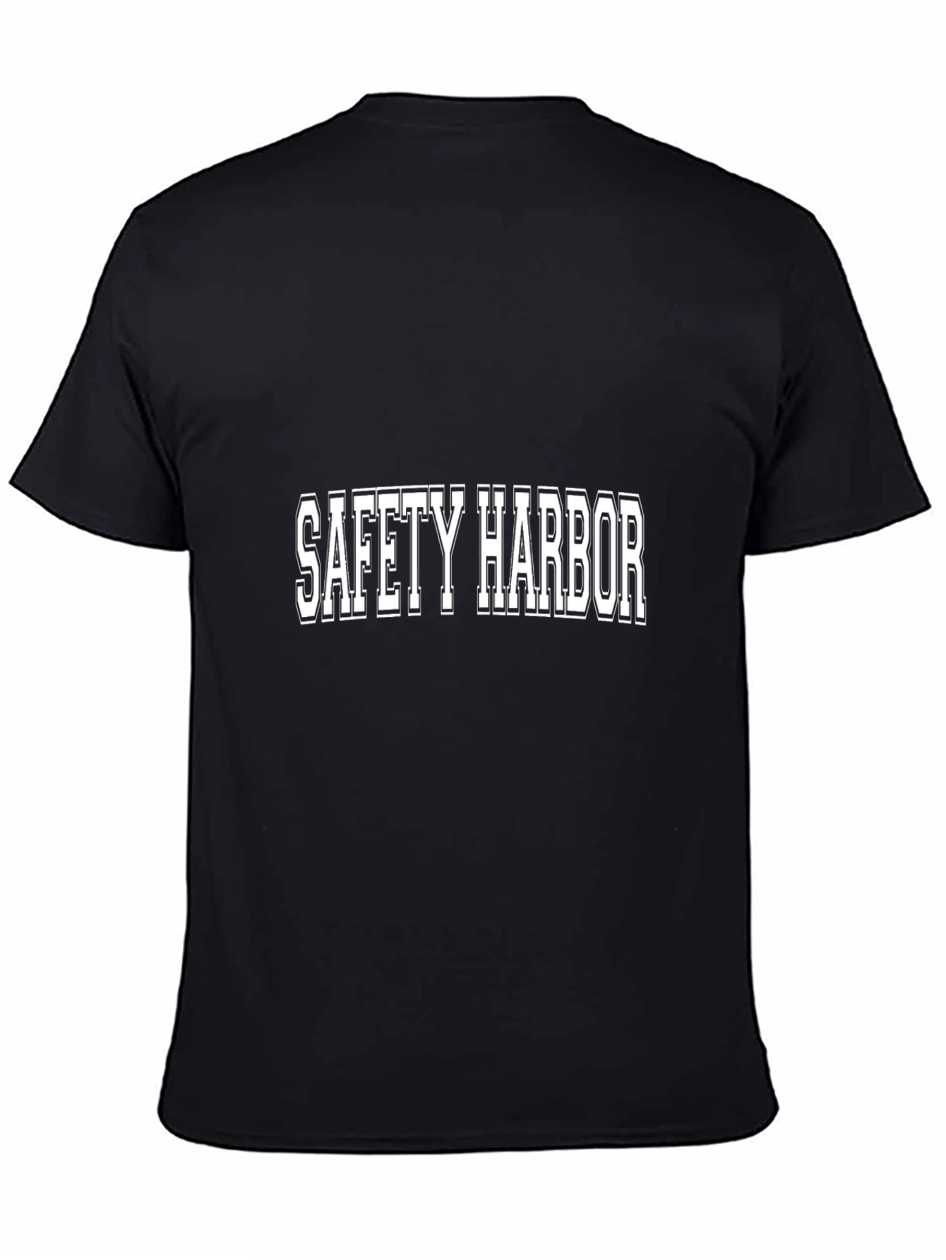 Safety Harbor Graphic Tee - Black Cotton T-Shirt