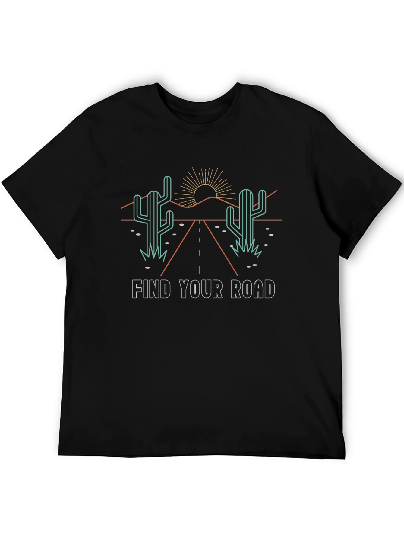 Find Your Road Graphic Tee - Desert Adventure Shirt