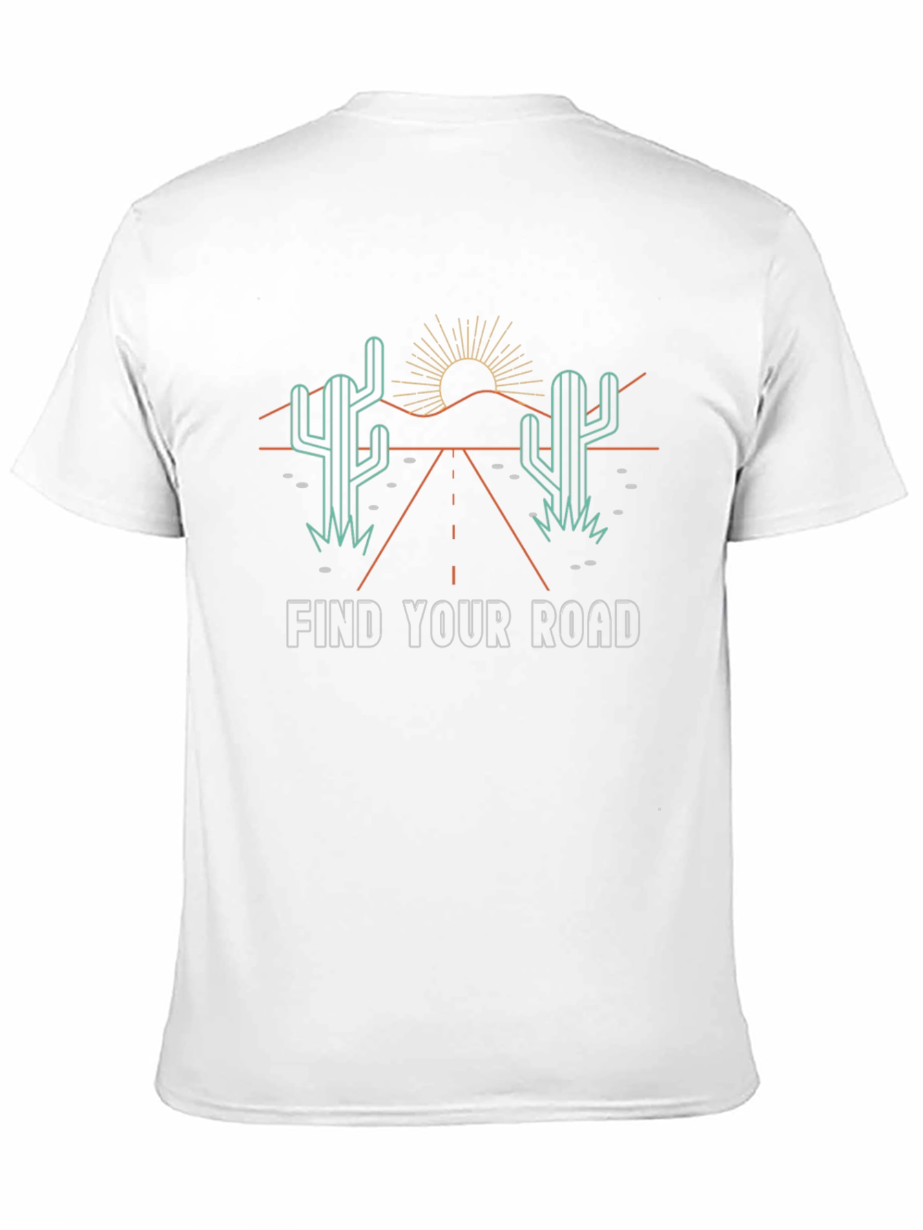 Find Your Road Graphic Tee - Desert Adventure Shirt