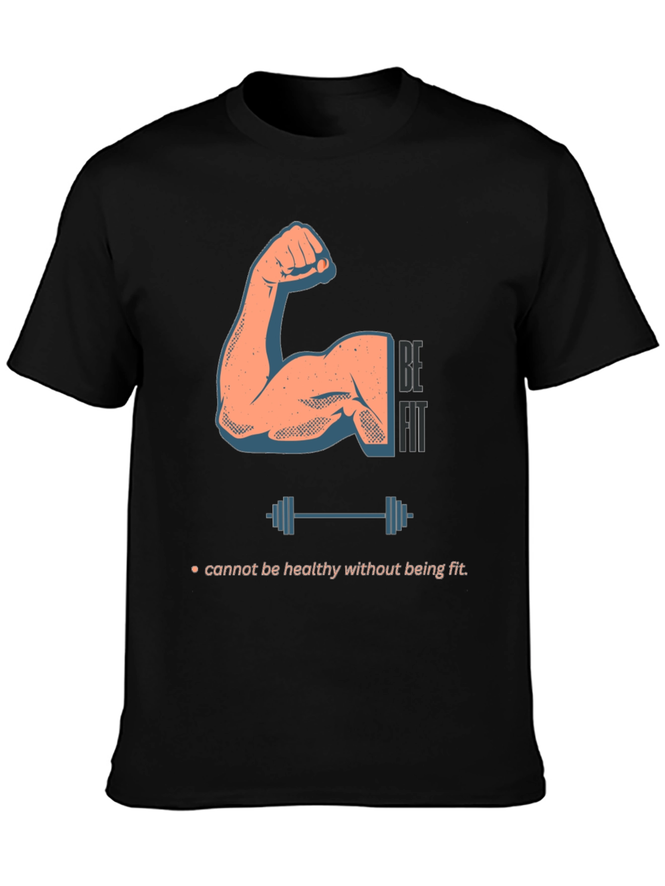 Be Fit Graphic Tee - Mens Workout Shirt
