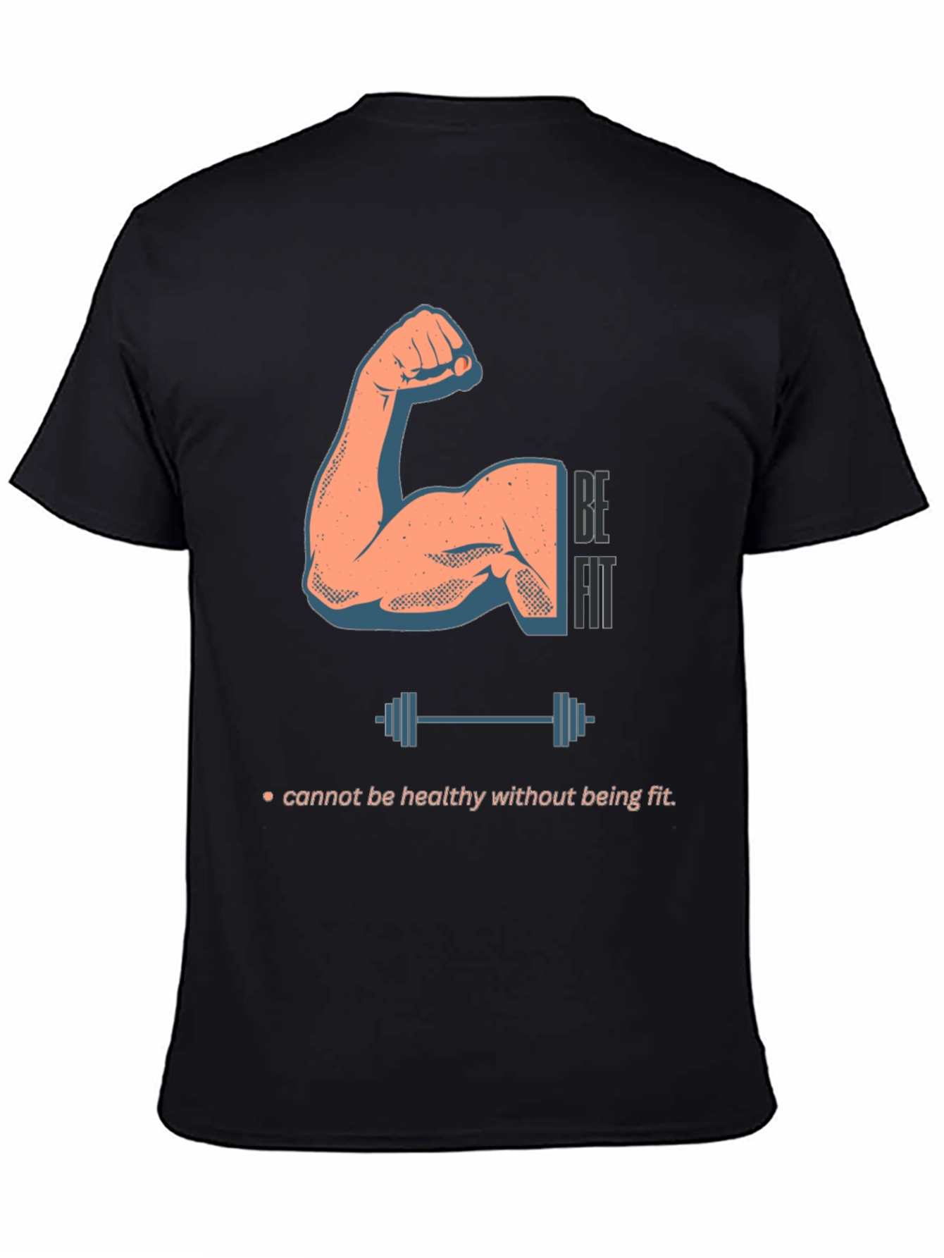 Be Fit Graphic Tee - Mens Workout Shirt