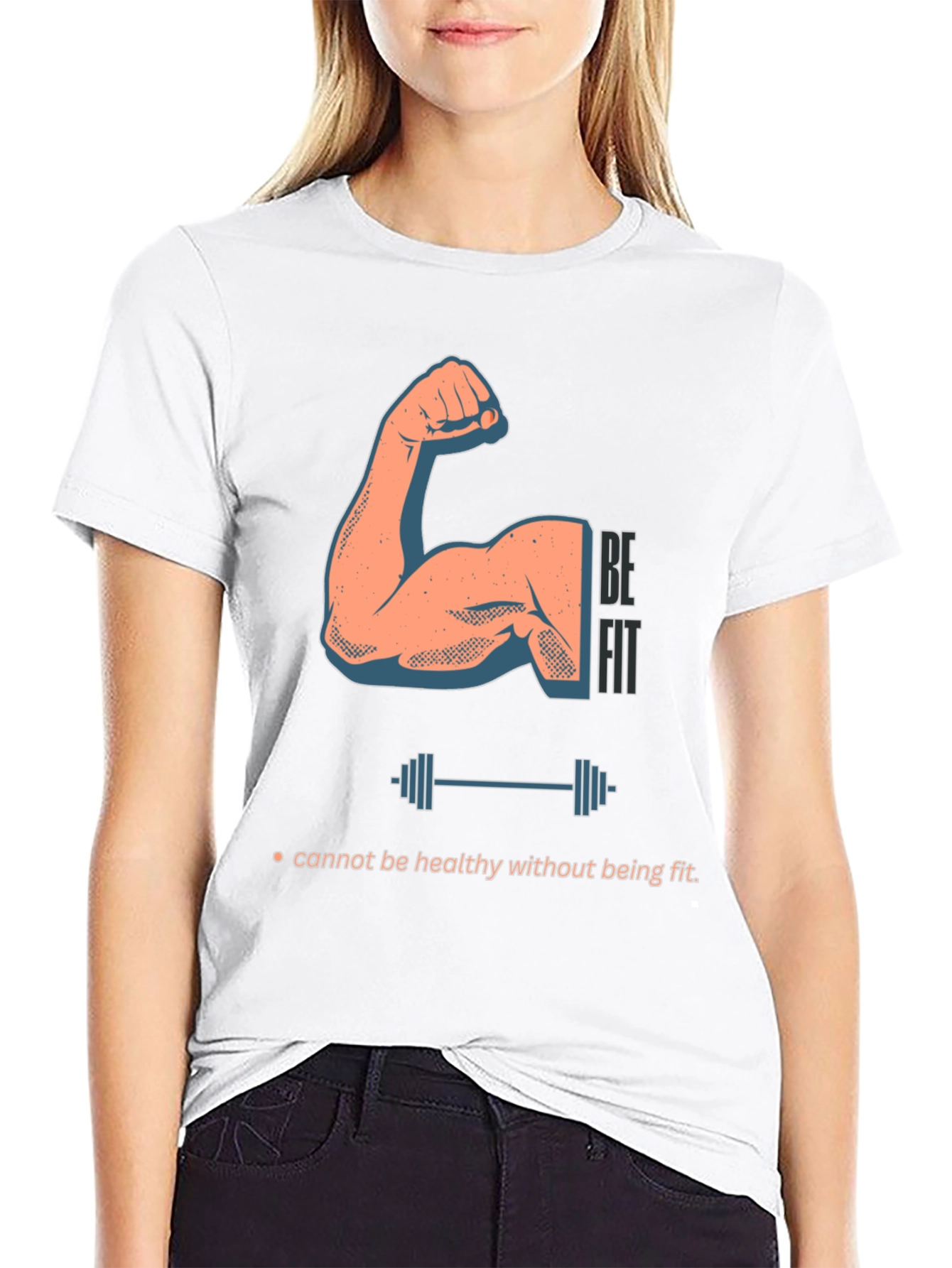 Be Fit Graphic Tee - Mens Workout Shirt