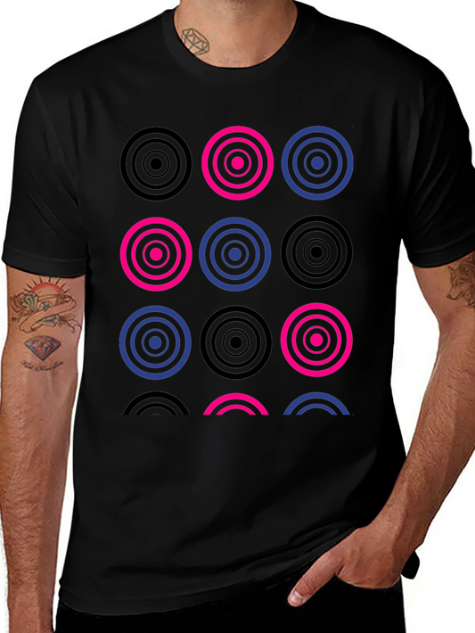 Geometric Circles T-Shirt - Modern Stylish Tee