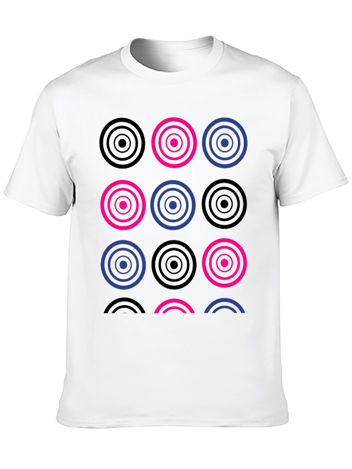 Geometric Circles T-Shirt - Modern Stylish Tee