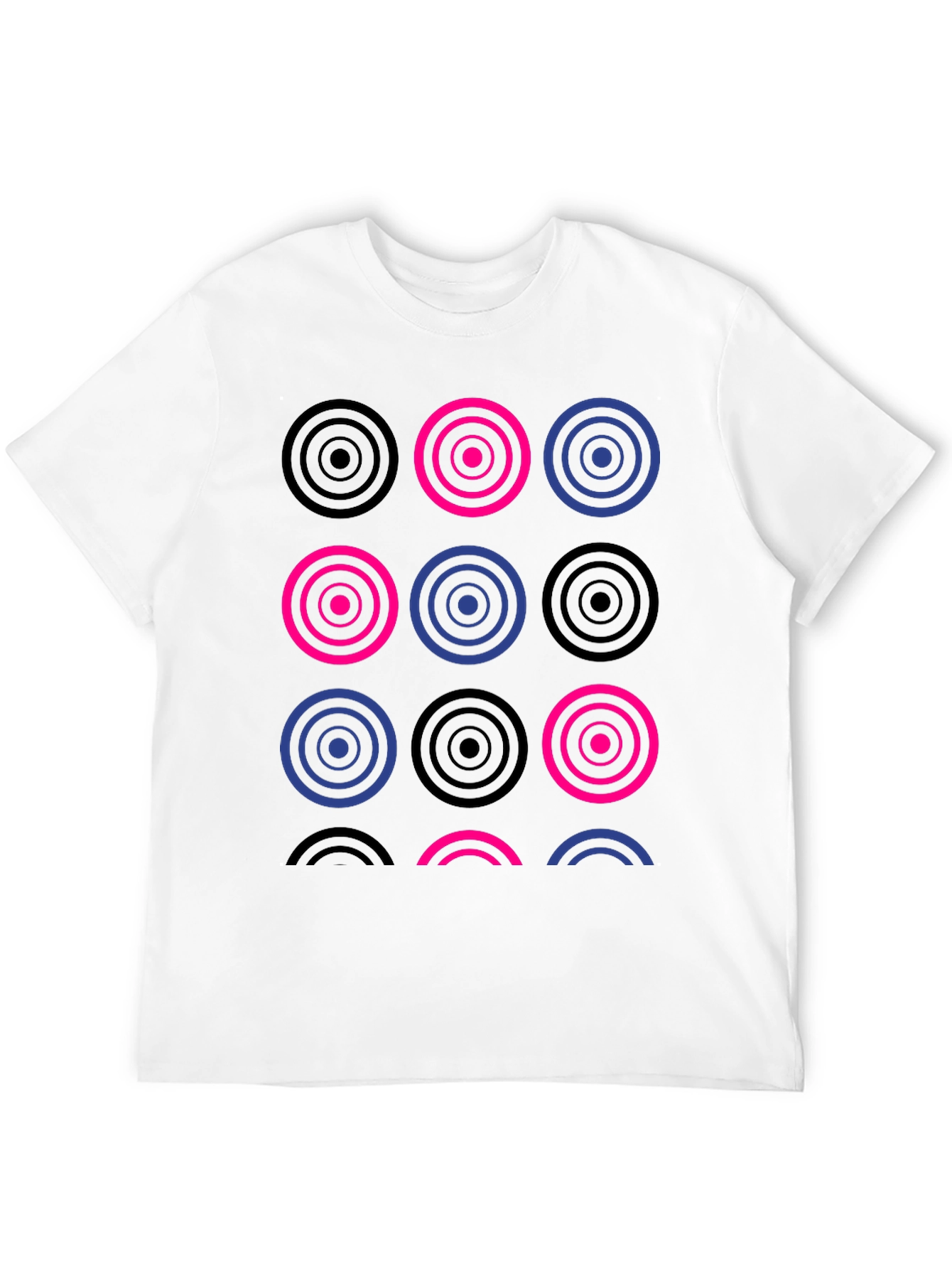 Geometric Circles T-Shirt - Modern Stylish Tee