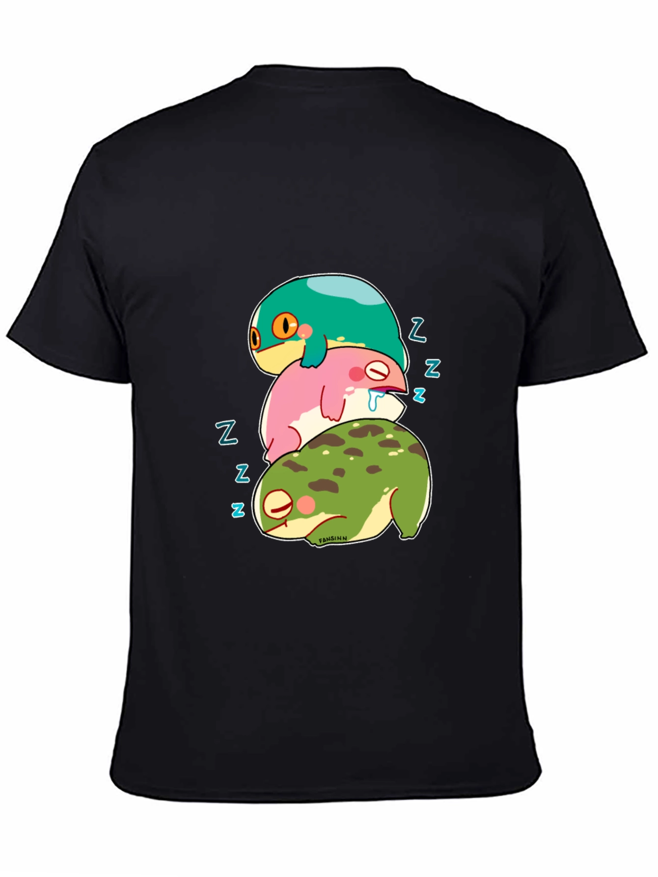 Stacked Sleeping Frogs Graphic Tee