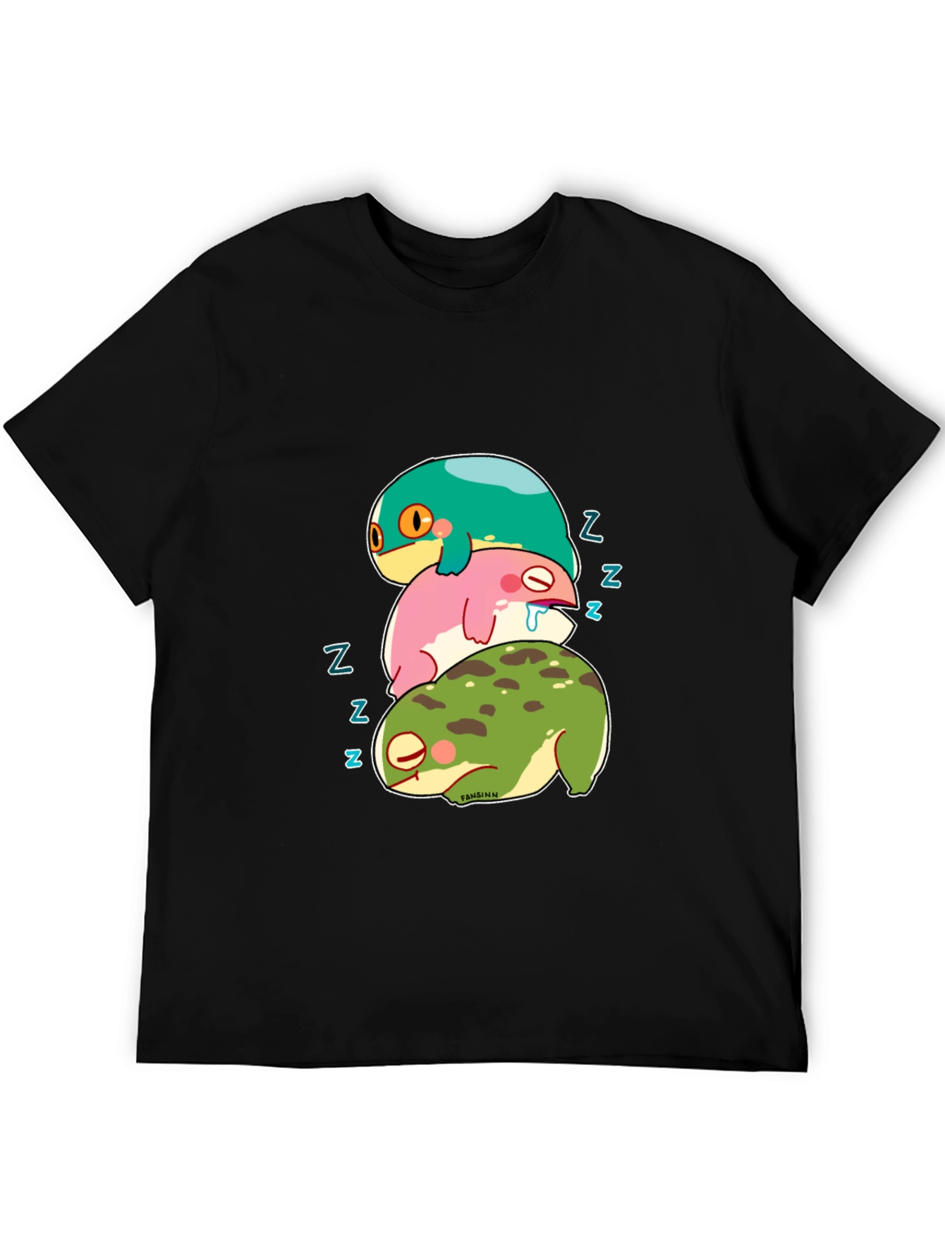 Stacked Sleeping Frogs Graphic Tee
