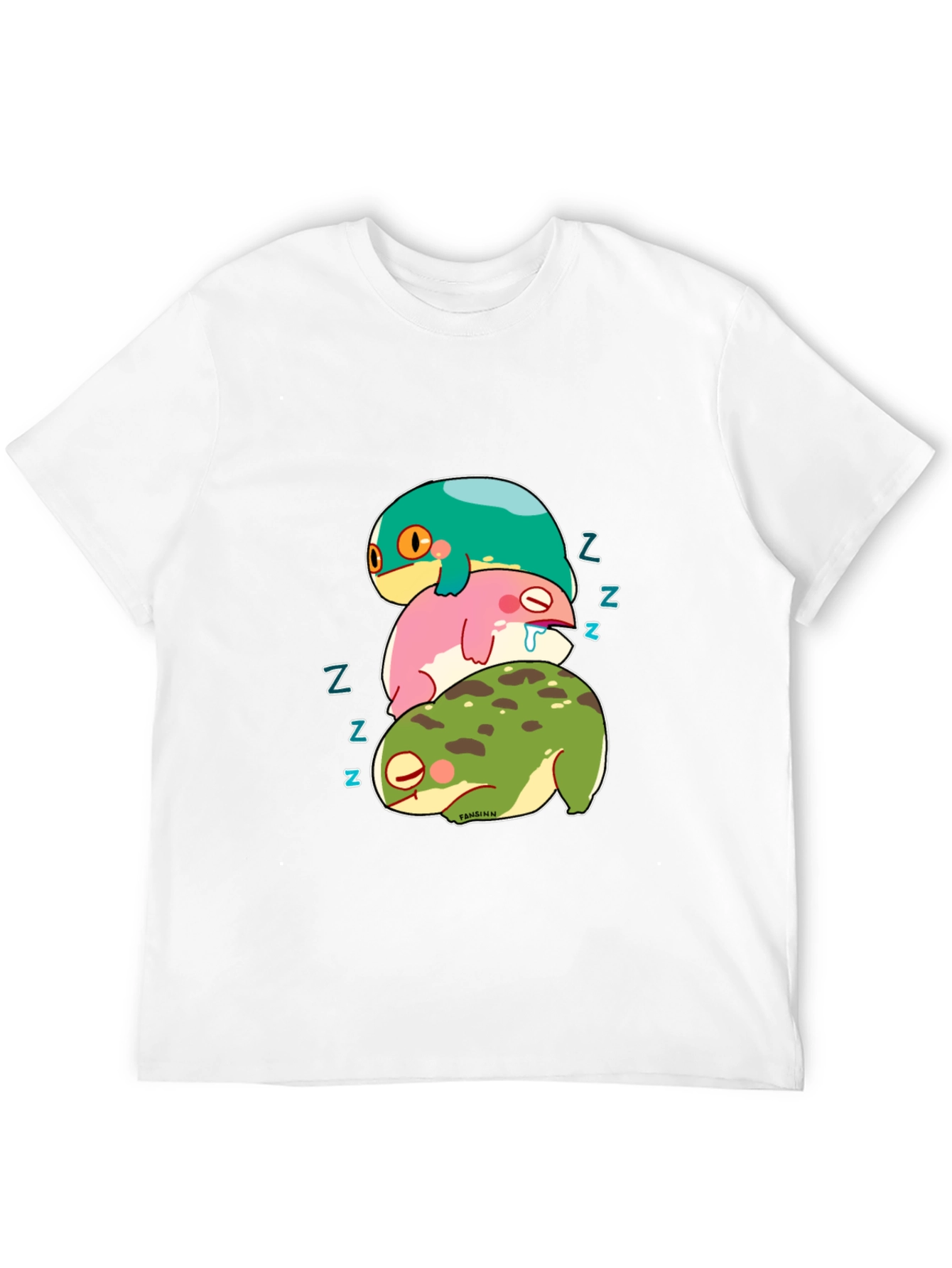 Stacked Sleeping Frogs Graphic Tee