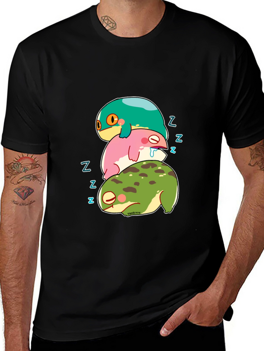 Stacked Sleeping Frogs Graphic Tee